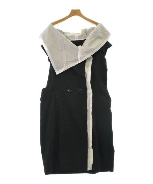 Yohji Yamamoto Black and White Layered Dress-dmc Size 36" / US 14 / IT 50 - 1 Thumbnail