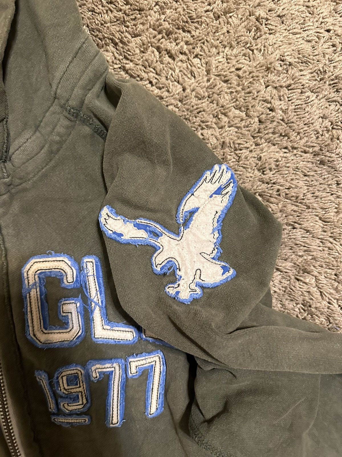 American Eagle Outfitters × Vintage Vintage American Eagle “triple forest” hoodie 00s size xl Size US XL / EU 56 / 4 - 3 Thumbnail