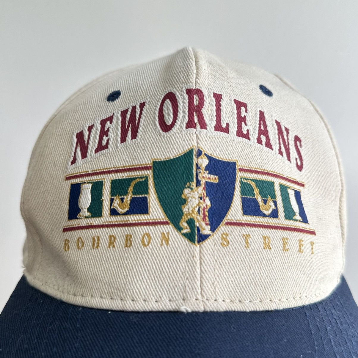 Vintage Vintage 90s New Orleans Bourbon Street Promo SnapBack Hat Size ONE SIZE - 2 Thumbnail
