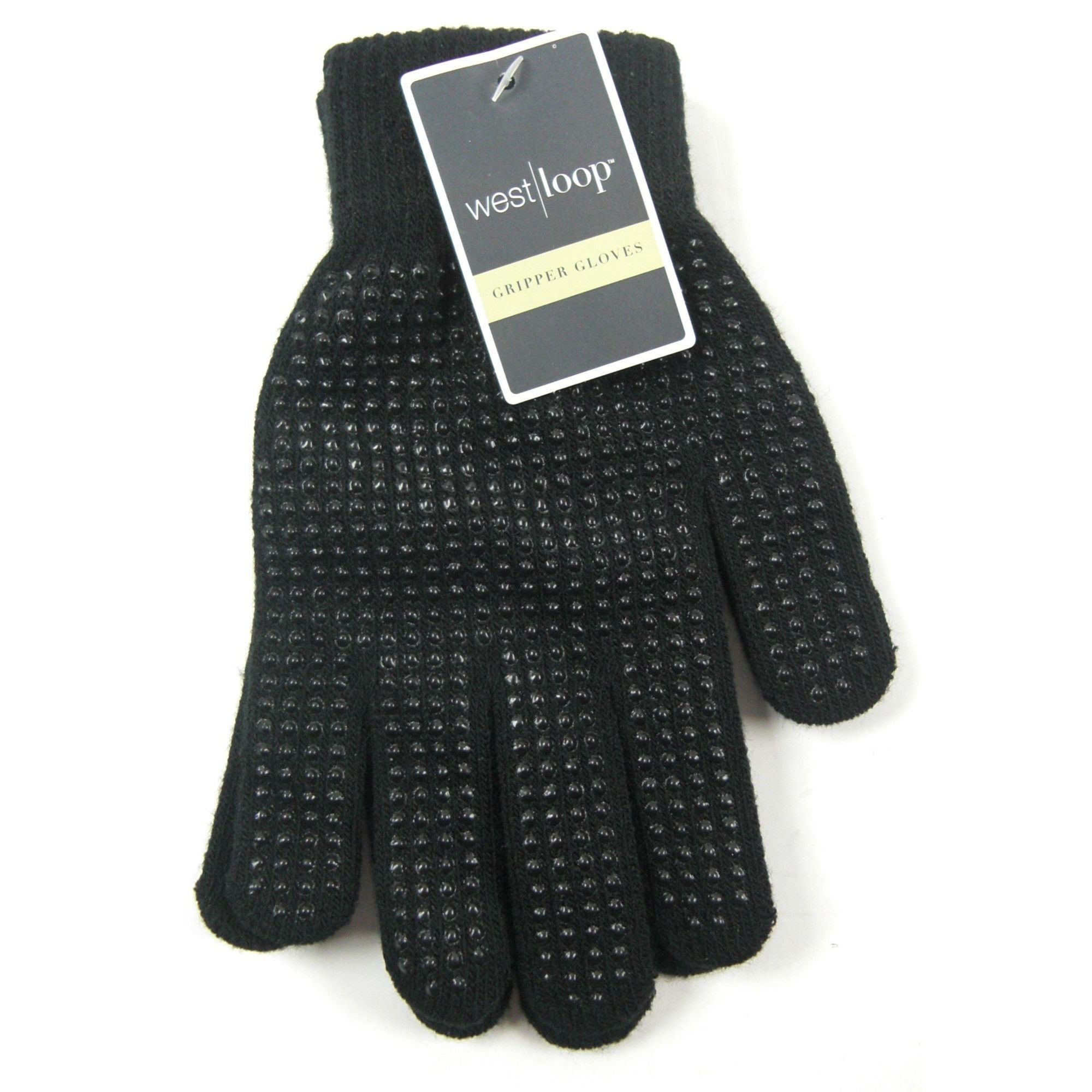 Other Gloves Anti-slip Knitted Stretchy Cloth Glove Thin Moist Gri Size ONE SIZE - 1 Thumbnail
