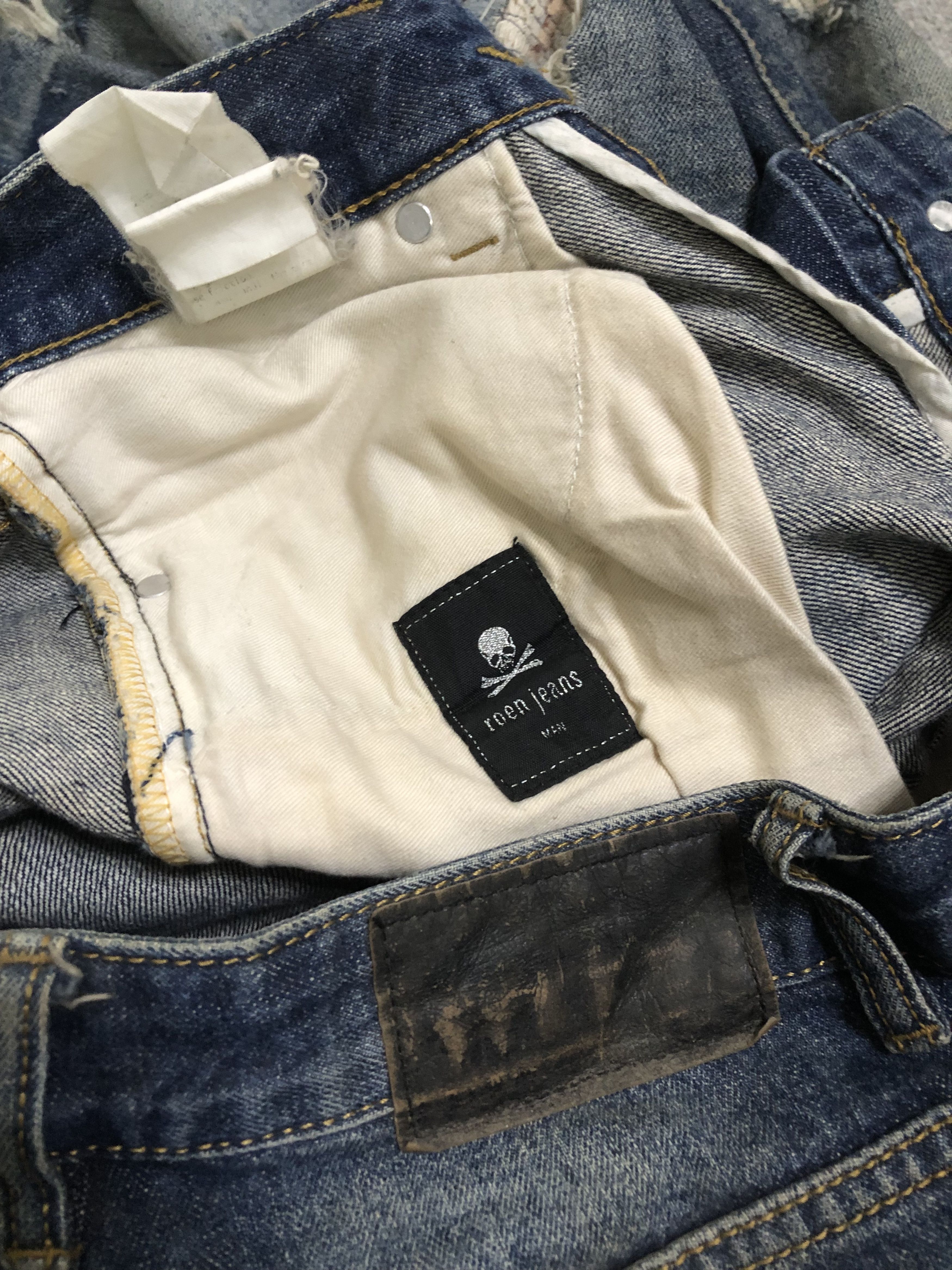 Japanese Brand Roen skull punk studed distresseed japanese brand jeans Size US 30 / EU 46 - 12 Thumbnail