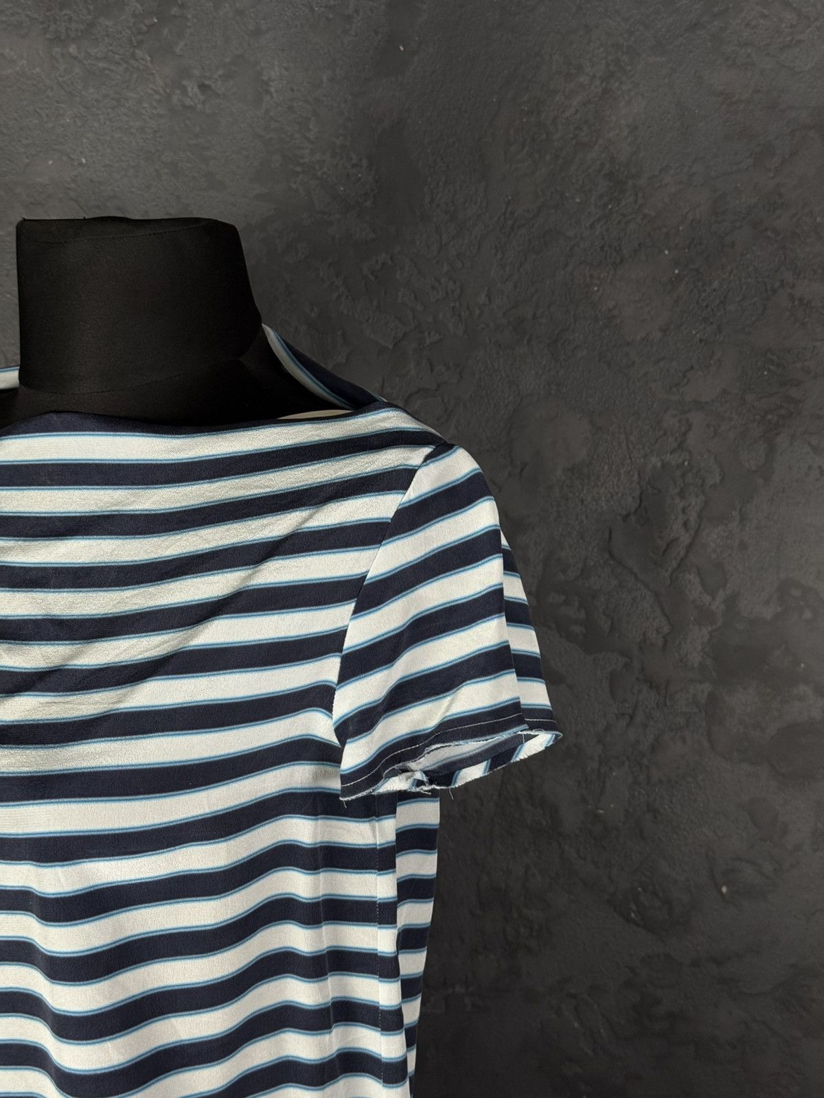 Miu Miu Miu Miu Silk Striped Short Sleeve Women’s T-Shirt Size S / US 4 / IT 40 - 4 Thumbnail