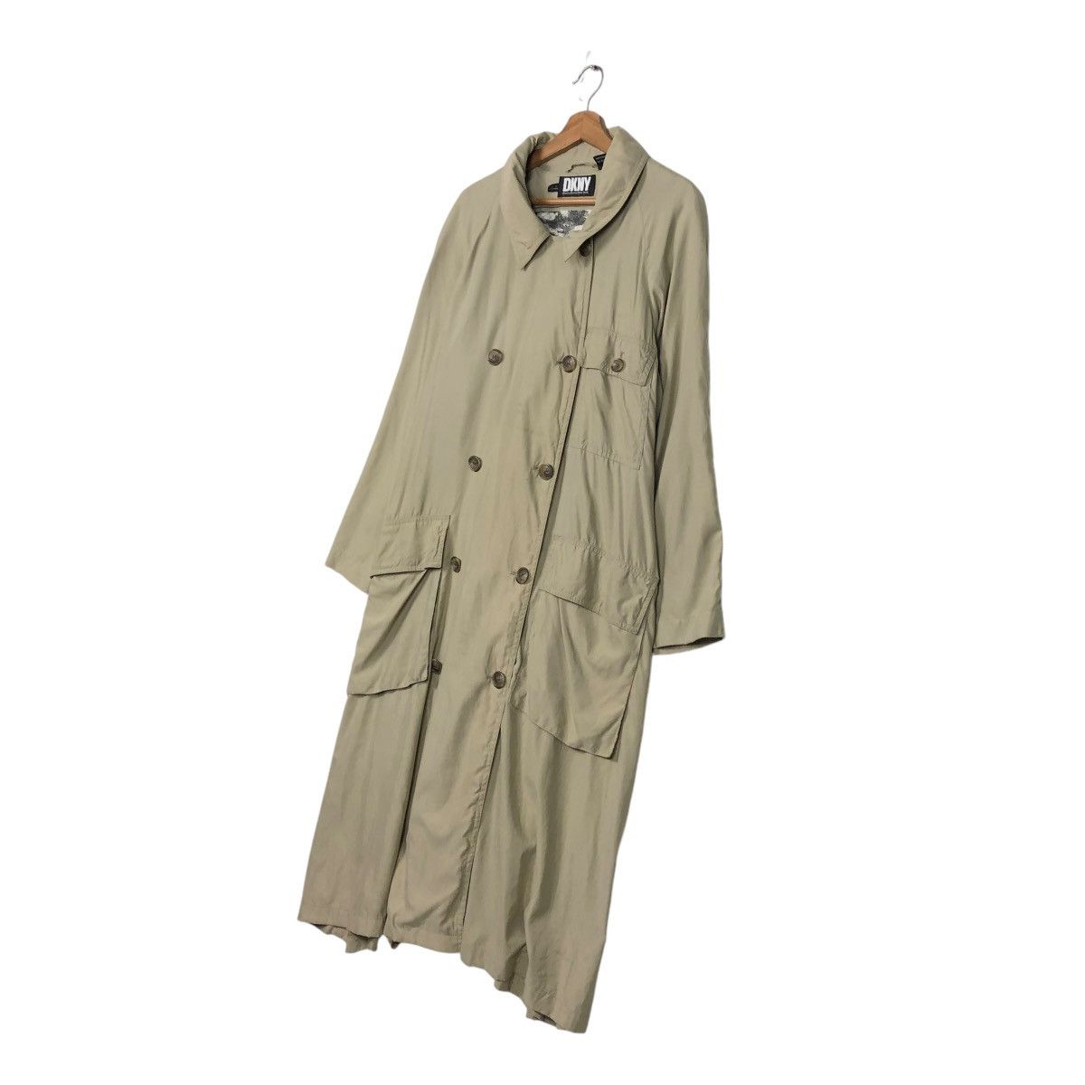 DKNY × Japanese Brand 🔥VINTAGE LONG JACKET DKNY BONDAGE PARACHUTE BIG LOGO LINING Size US M / EU 48-50 / 2 - 3 Thumbnail