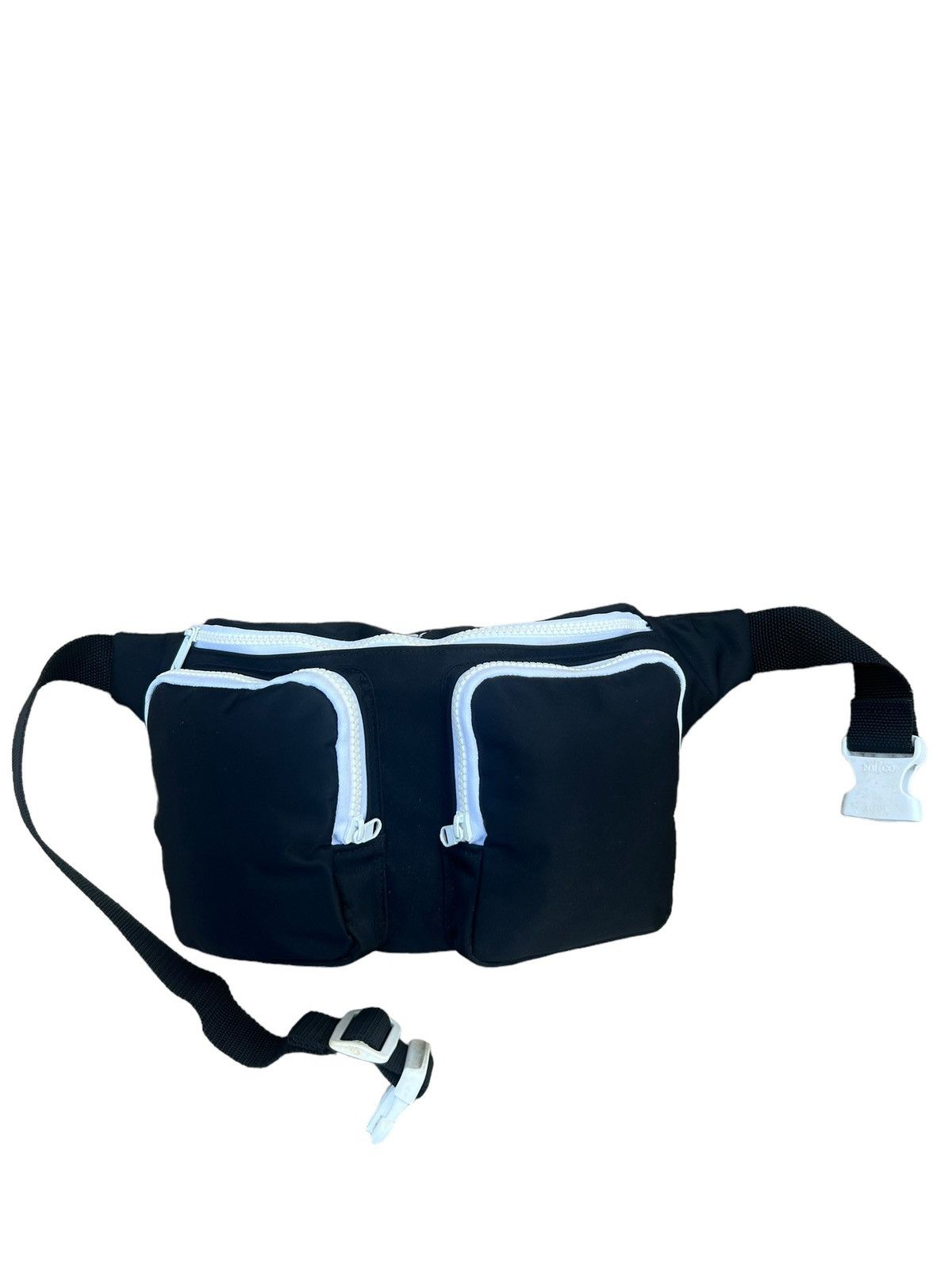 Courreges Vintage 90s Courreges Paris Two Tone Cargo Waist Bag Size 34 - 6 Thumbnail