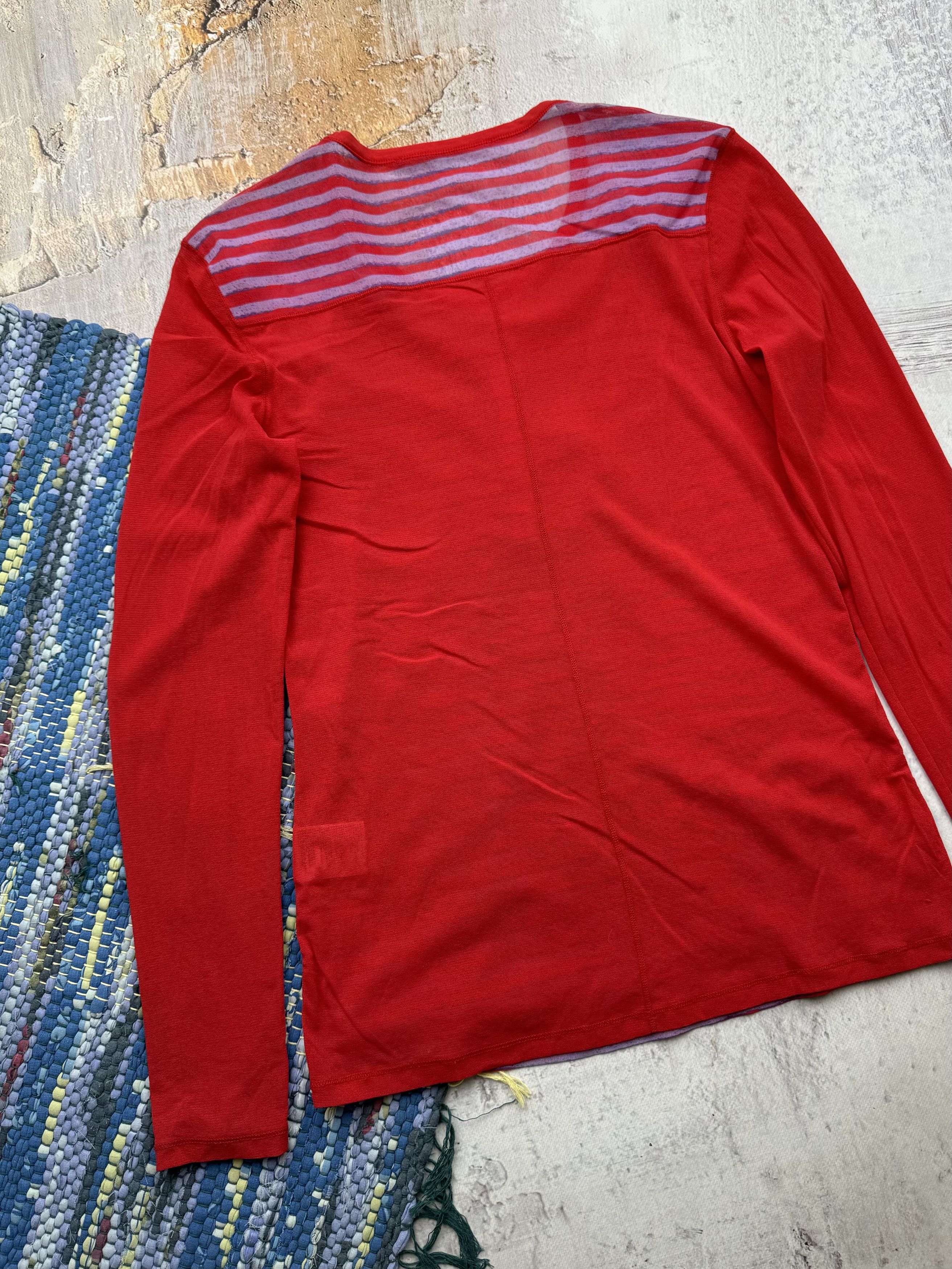Vintage Vintage Printed Long Sleeve With Mesh Details A597(196) Size S / US 4 / IT 40 - 8 Thumbnail