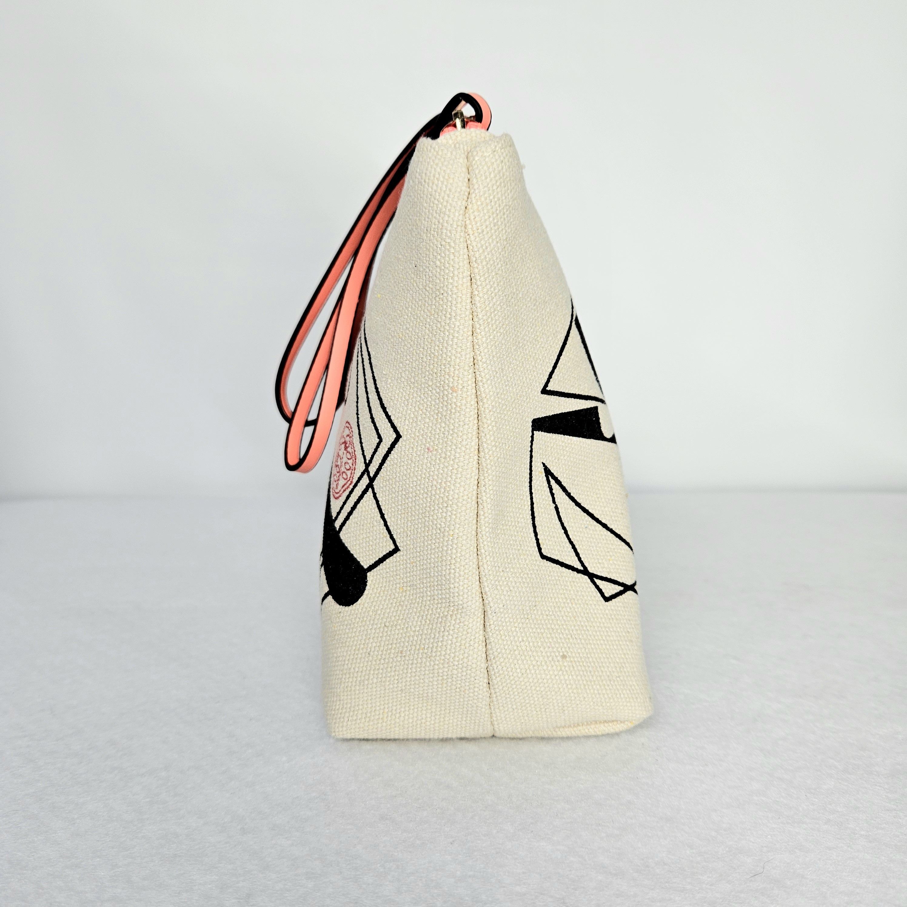 Other Shiseido 8x7x3.5" Cosmetics Bag Cotton Canvas Zipper Lined Size ONE SIZE - 3 Thumbnail