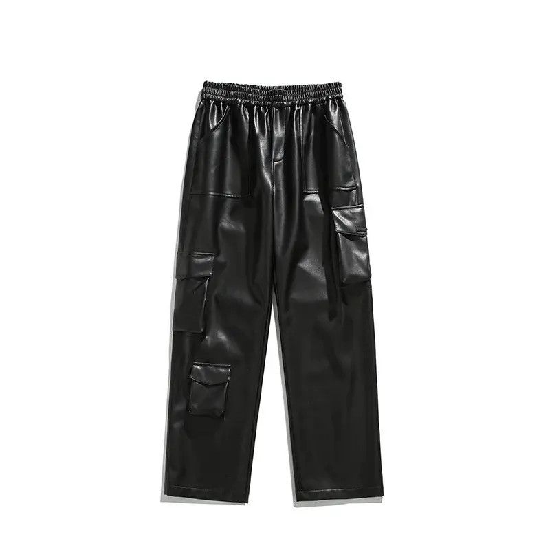 Japanese Brand × Leather Multi-Pockets Black PU Leather Pants Size US 32 / EU 48 - 11 Thumbnail