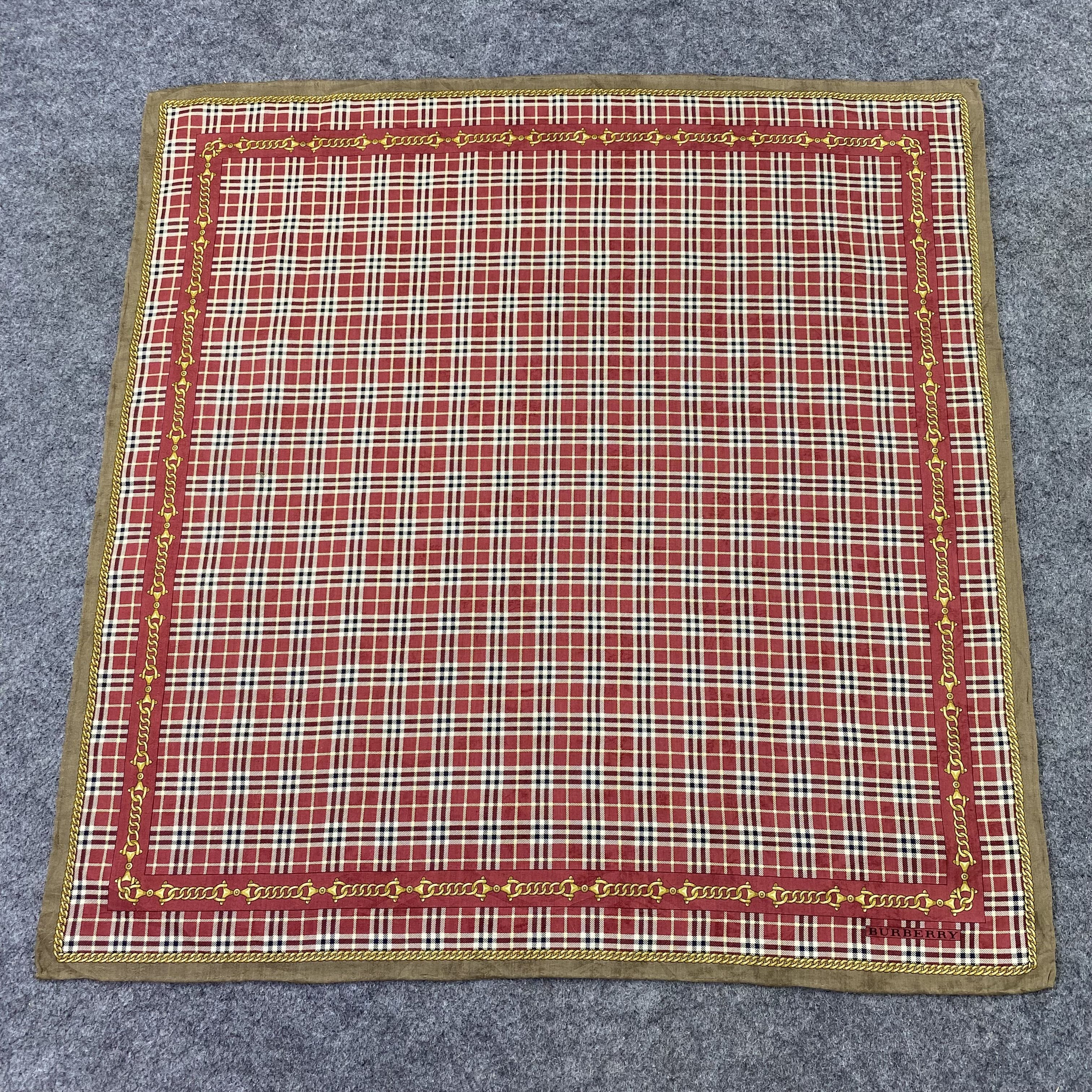 Burberry × Vintage Burberry Handkerchief / Bandana / Neckerchief-B995 Size ONE SIZE - 3 Thumbnail
