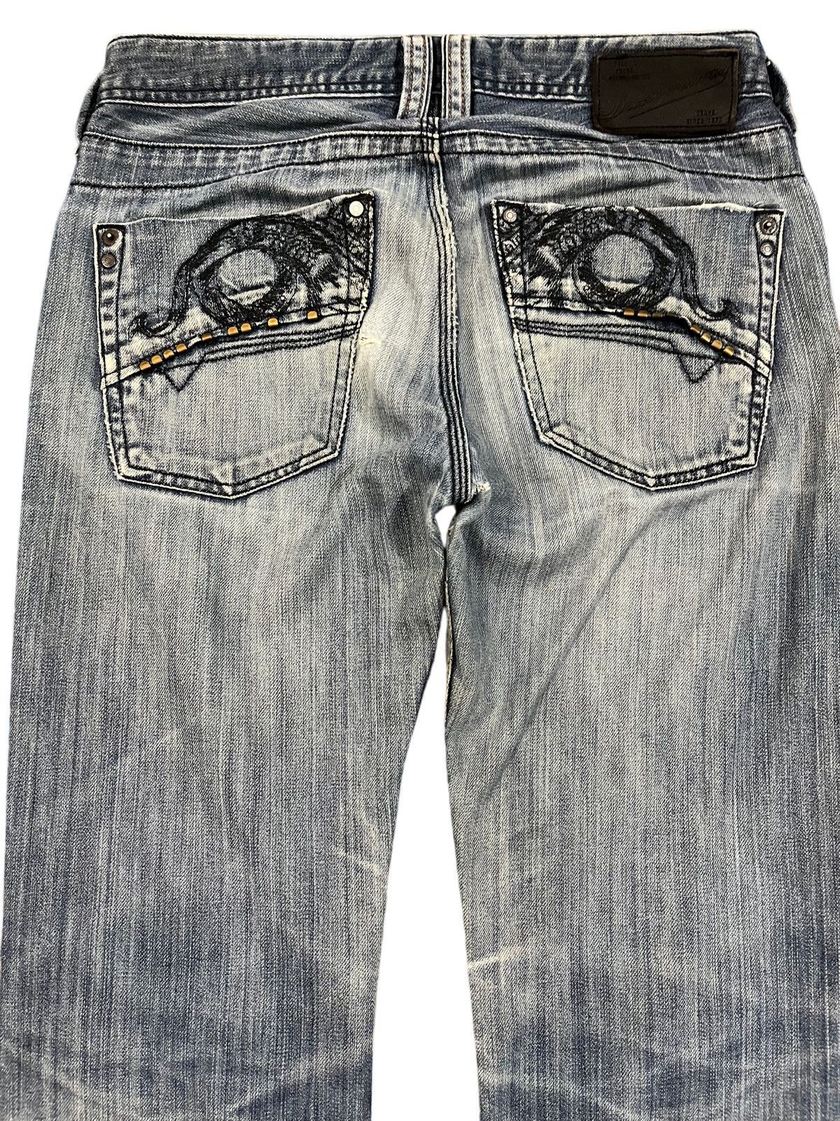 Diesel × Diesel Black Gold Vintage Diesel Embroidded Distressed Denim Size US 31 - 8 Thumbnail