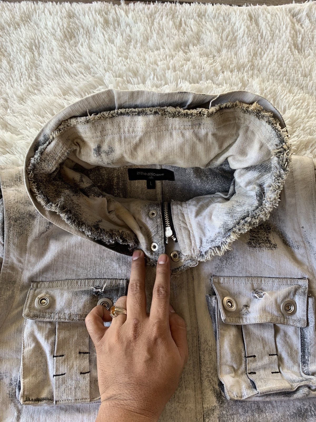 In The Attic in the attic homme denim jacket Size US L / EU 52-54 / 3 - 13 Thumbnail