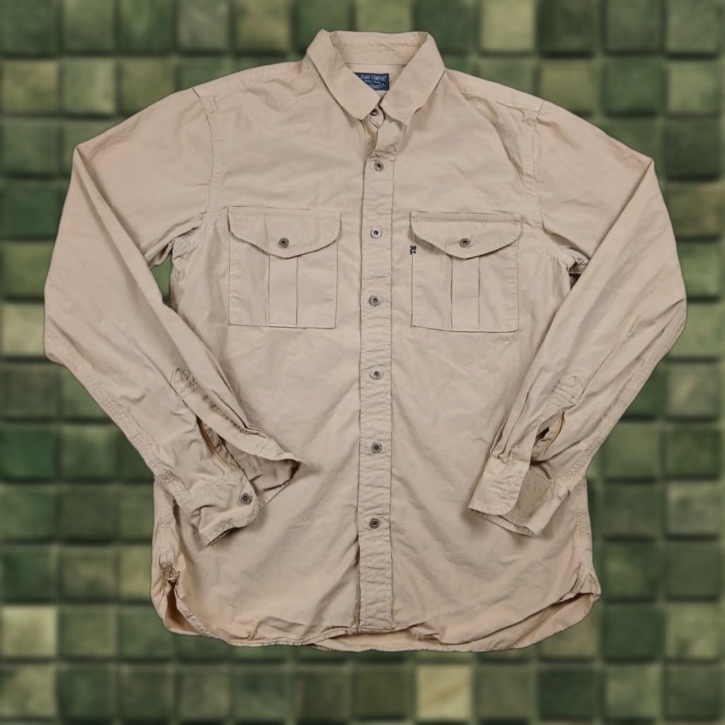 Polo Ralph Lauren Polo Ralph Lauren Button-Up Shirt Mens Small Brown Military Polo Jeans Company Shirt Size US S / EU 44-46 / 1 - 1 Thumbnail