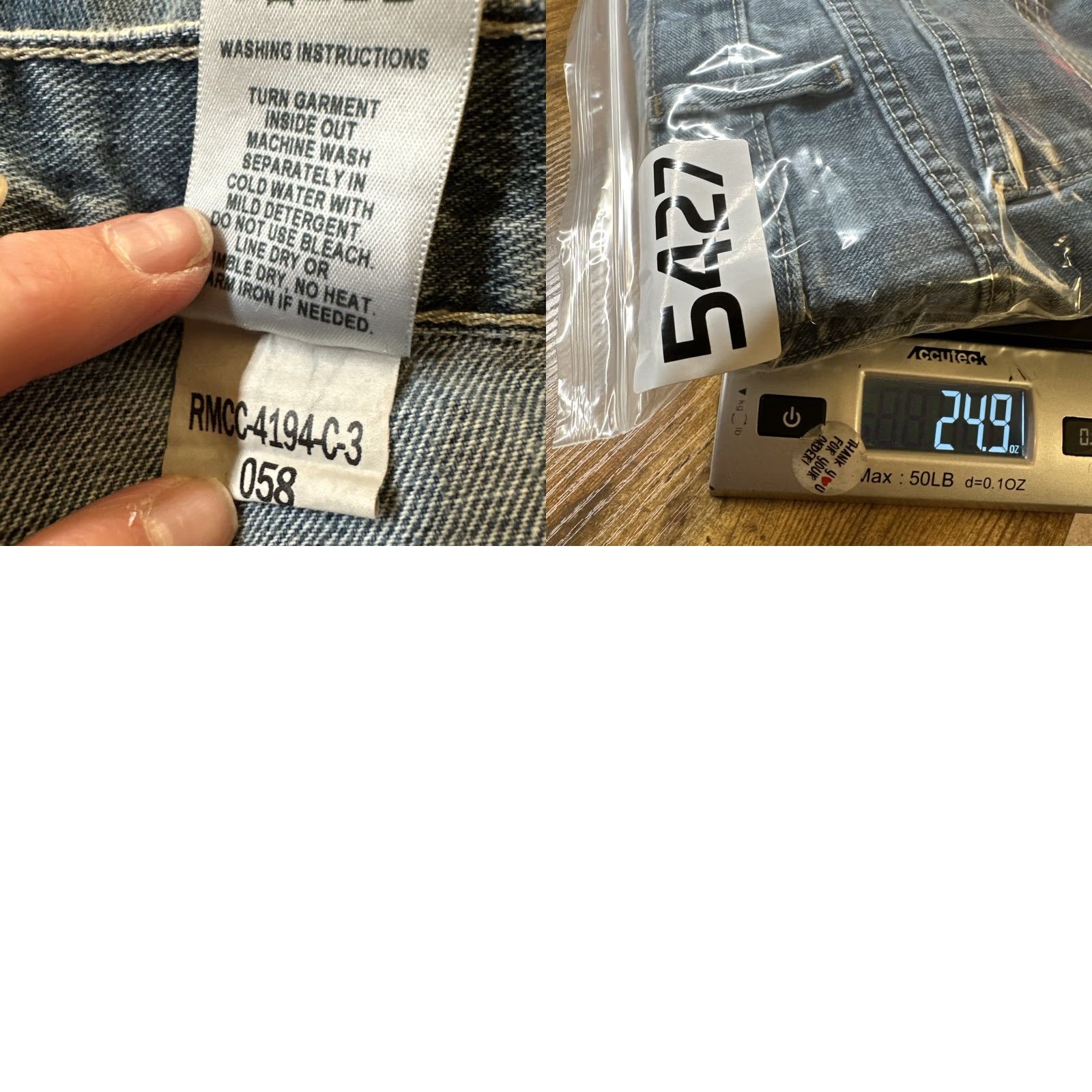 Vintage Cinch Men Slim Jeans 33x32 Mid Rise Silver Label Performance Stretch Denim Blue 34 in Waist Slimming Mens Straight Jeans Size US 33 - 9 Thumbnail