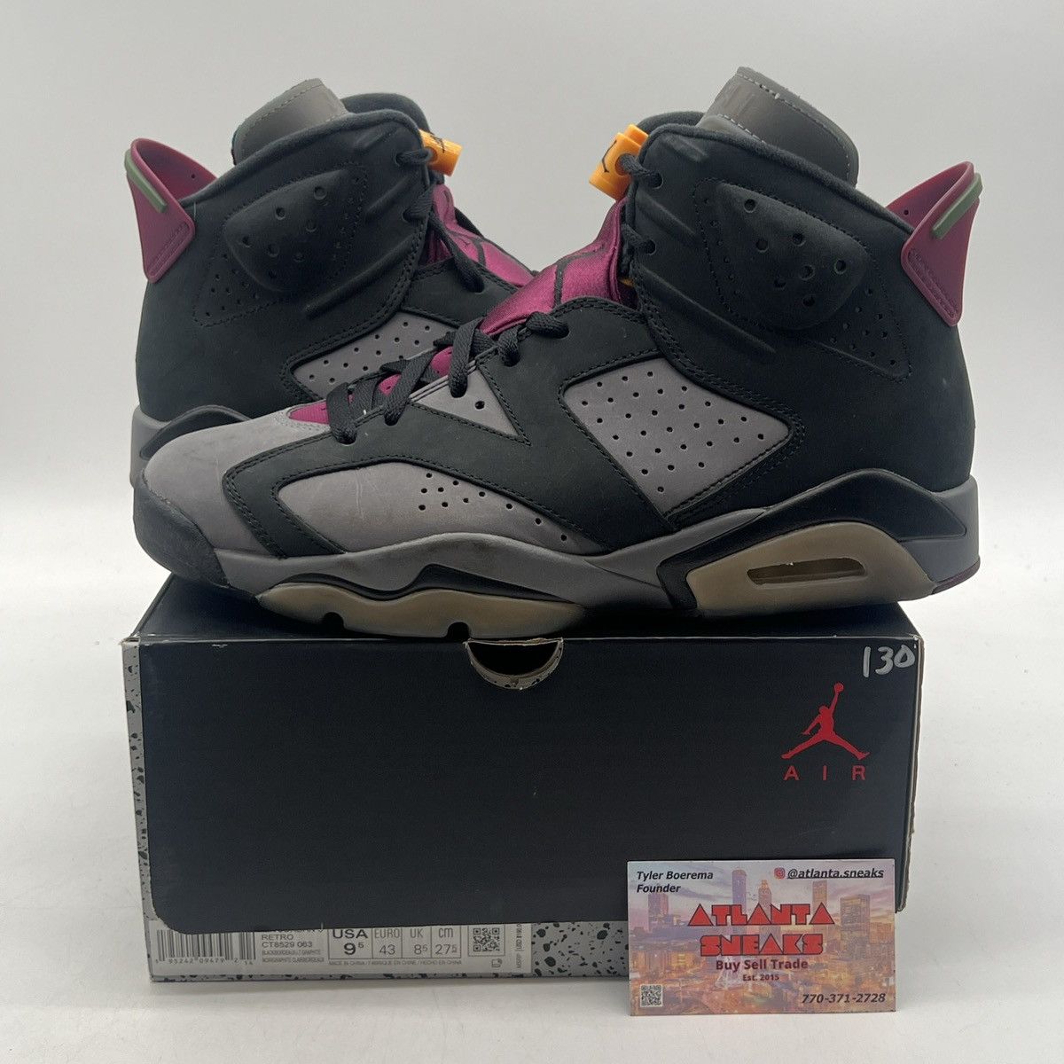 Jordan Brand Air Jordan 6 Bordeaux Size US 9.5 / EU 42-43 - 1 Thumbnail