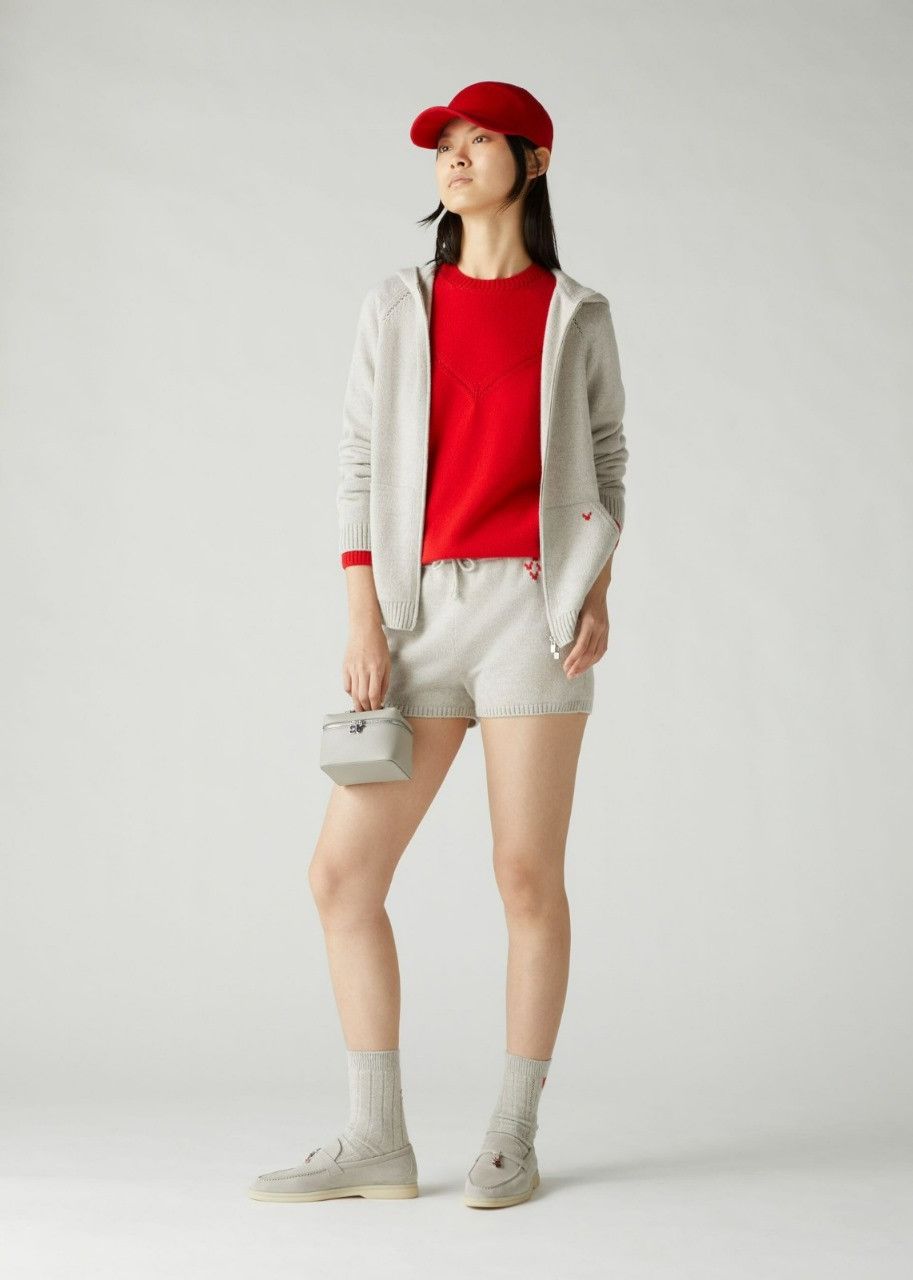 Loro Piana o1srvl11e0524 Hoodie in Silver Size S / US 4 / IT 40 - 3 Thumbnail