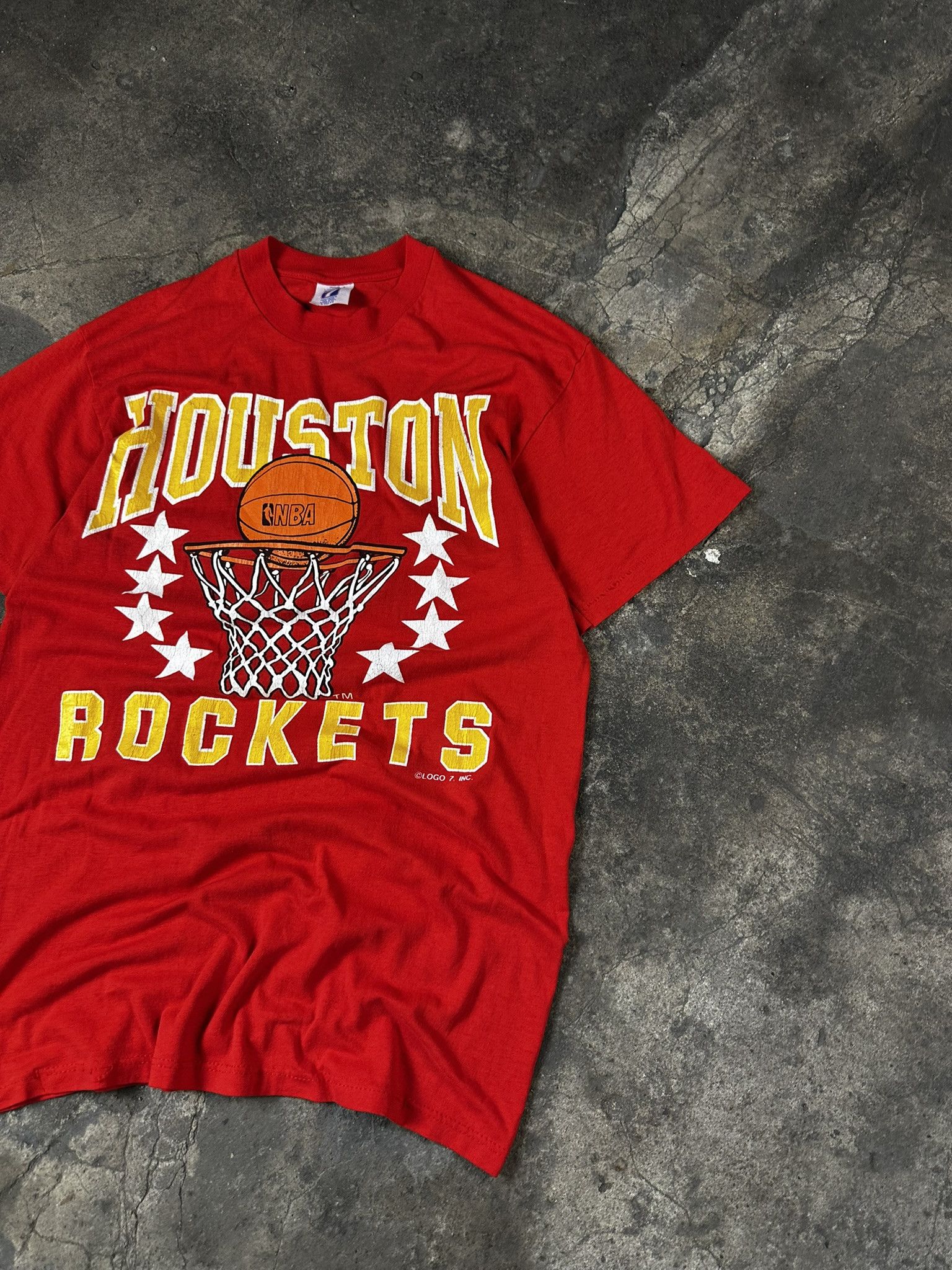 NBA 80s Vintage NBA Houston Rockets T-shirt Size US M / EU 48-50 / 2 - 3 Thumbnail