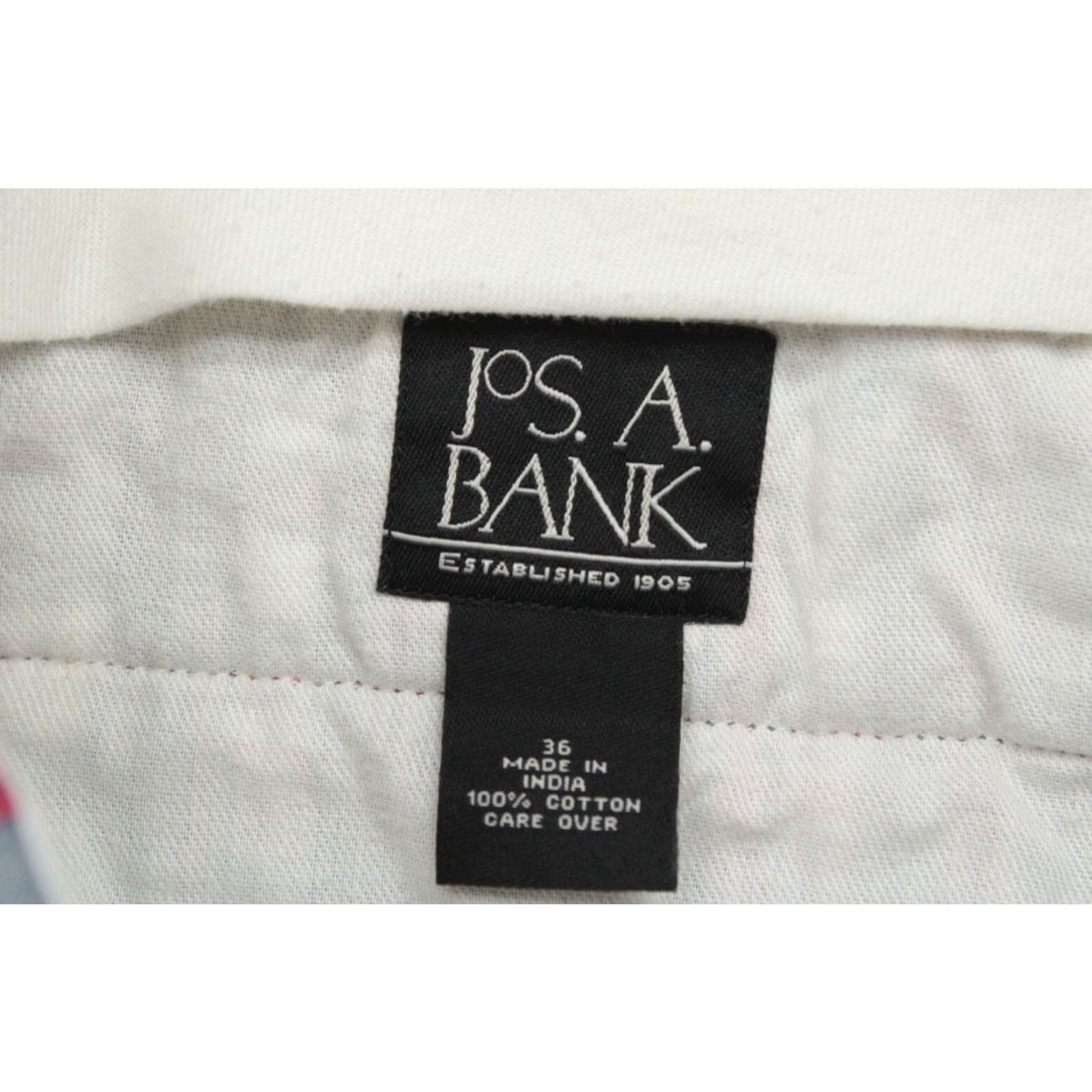 Jos. A. Bank Jos. A. Bank Men's 36 Multicolor Plaid Golf Chino Shorts - Preppy Madras Patchwork, Casual Travel, Easy Care, Regular Fit Size US 36 / EU 52 - 4 Thumbnail