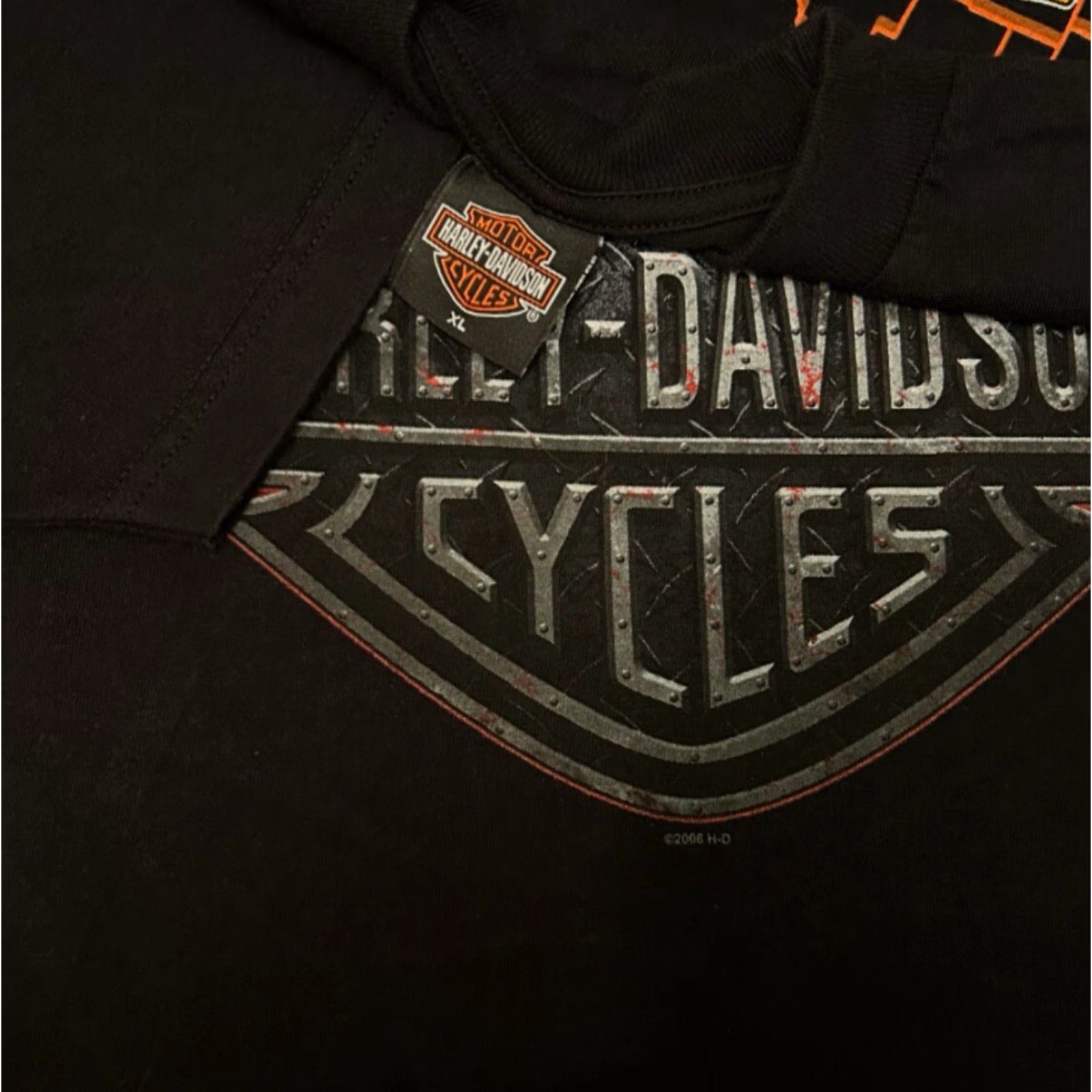 Harley Davidson VINTAGE Harley-Davidson T-Shirt Logo 2006 Michigan XL Black Men Short Sleeve Y2K 90s Biker Grunge Hip Hop Motorcycle Punk VTG Shirt Mens XL Size US XL / EU 56 / 4 - 3 Thumbnail