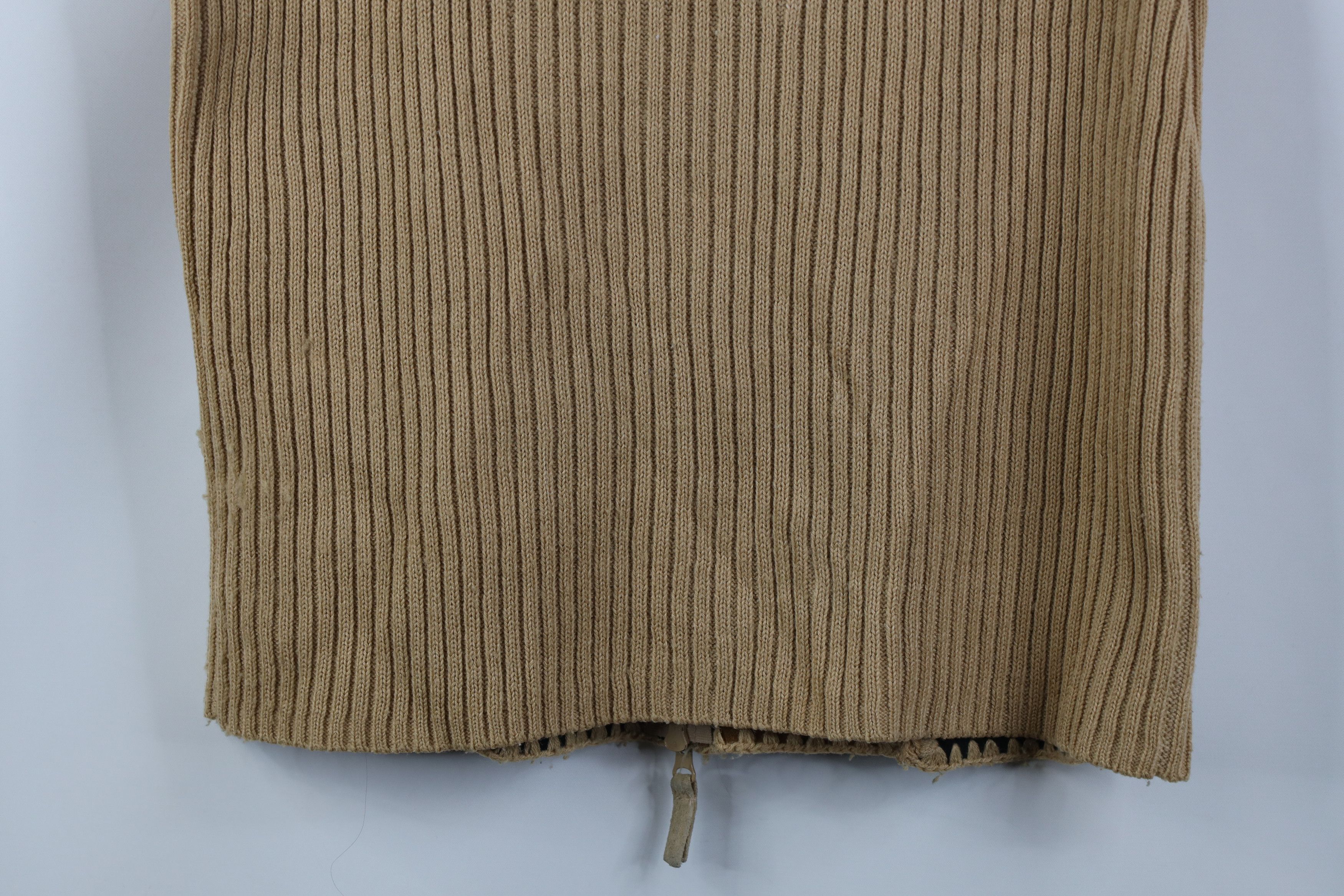 Vintage Vintage 90s Streetwear Patchwork Knit Sweater Vest Jacket Size L / US 10 / IT 46 - 11 Thumbnail