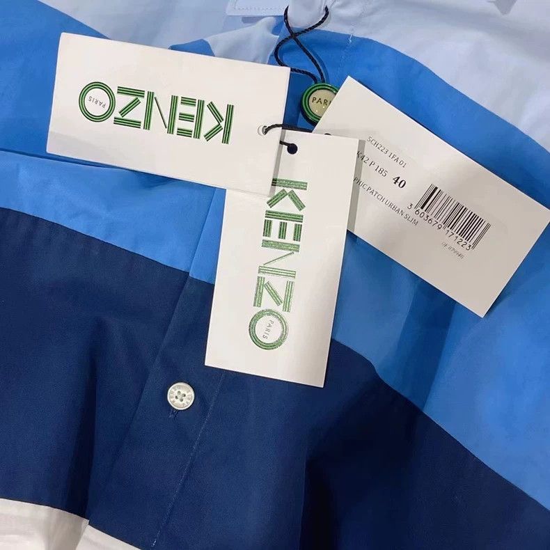 Kenzo KENZO Blue long-sleeved shirt Size US L / EU 52-54 / 3 - 5 Thumbnail