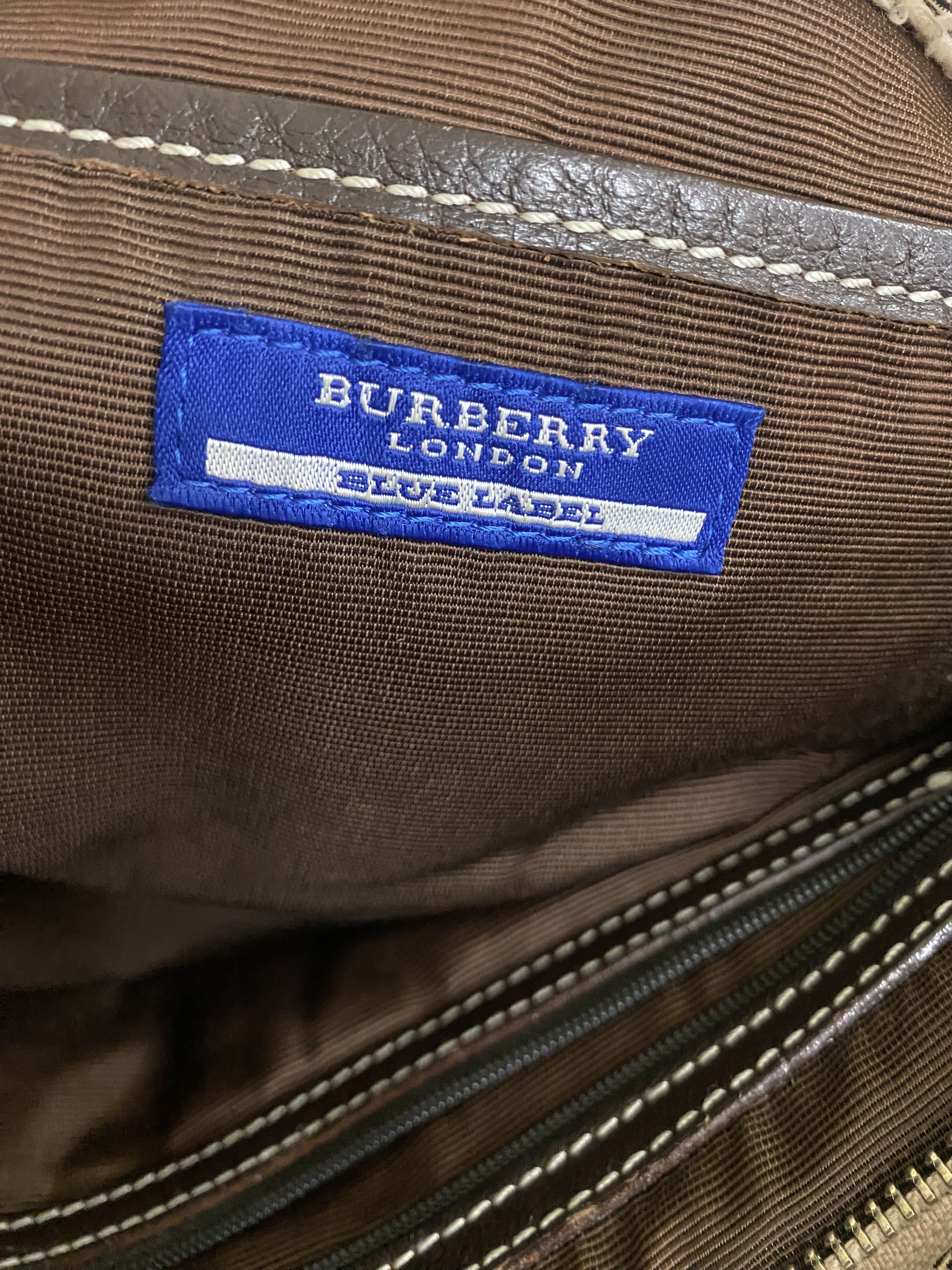 Burberry Burberry Nova Check Tote Bag Nylon Size ONE SIZE - 9 Thumbnail