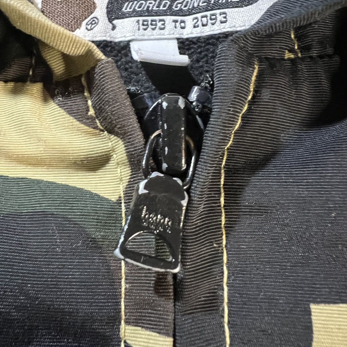 Bape BAPE Beige ABC Camo Fleece Lined Windbreaker Jacket Size US XL / EU 56 / 4 - 10 Thumbnail