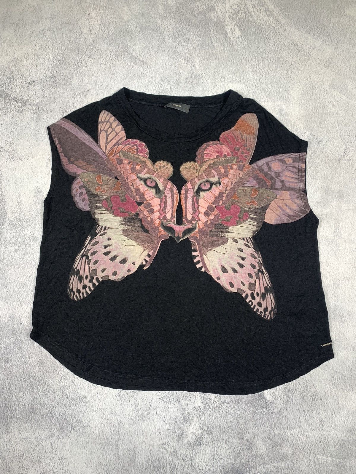 Diesel × Vintage Vintage Diesel tank top butterfly big logo style Size XL / US 12-14 / IT 48-50 - 1 Thumbnail