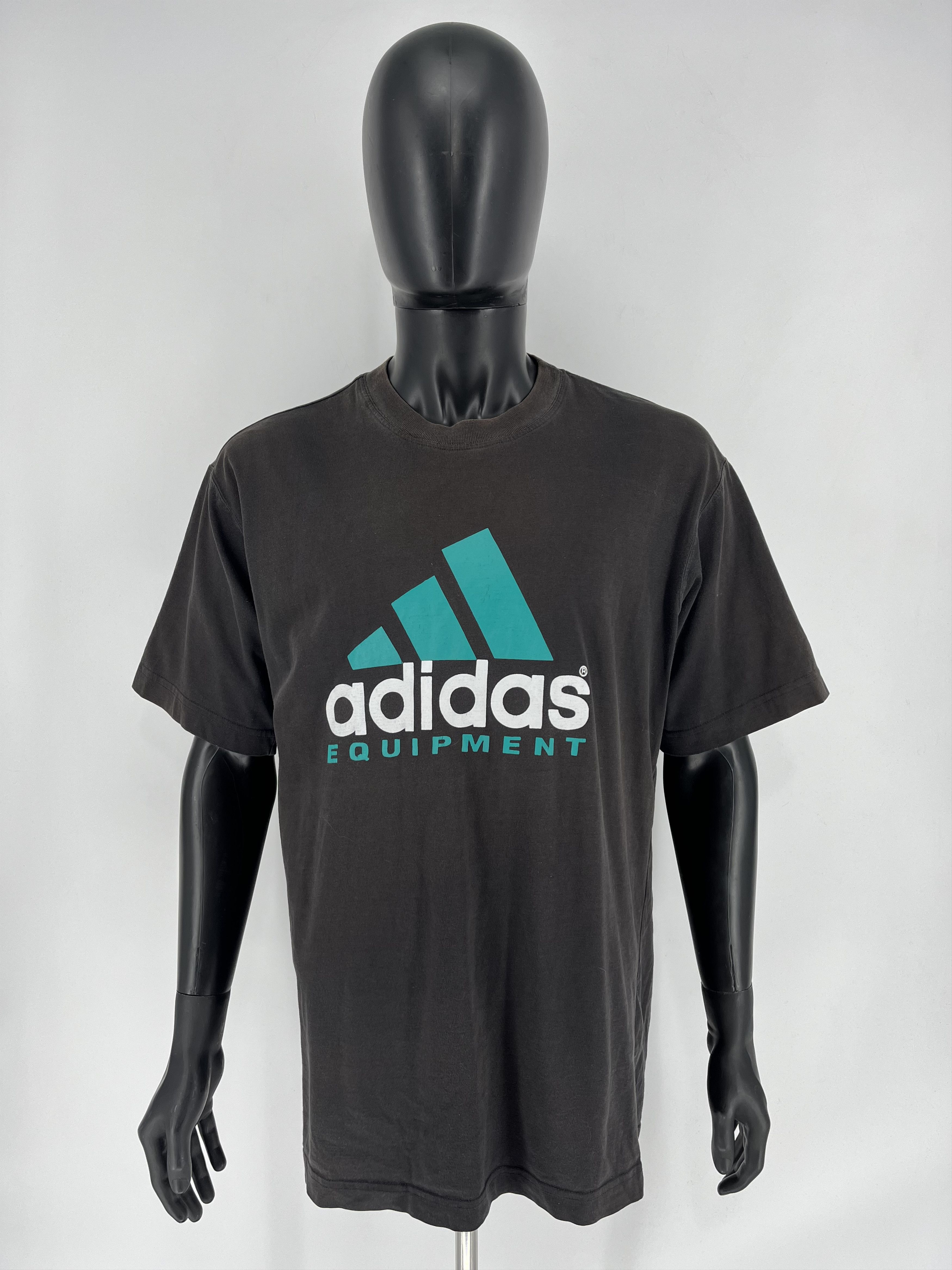 Adidas Adidas Equipment Vintage 90s Faded Sun Spell Out Tshirt Y2K Size US L / EU 52-54 / 3 - 2 Thumbnail