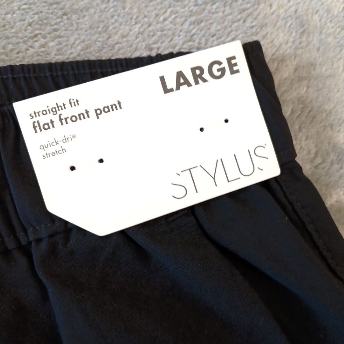 Vintage Stylus Pants Womens Large Black Pockets 36x27.5 High Rise New Size 36" / US 14 / IT 50 - 4 Thumbnail