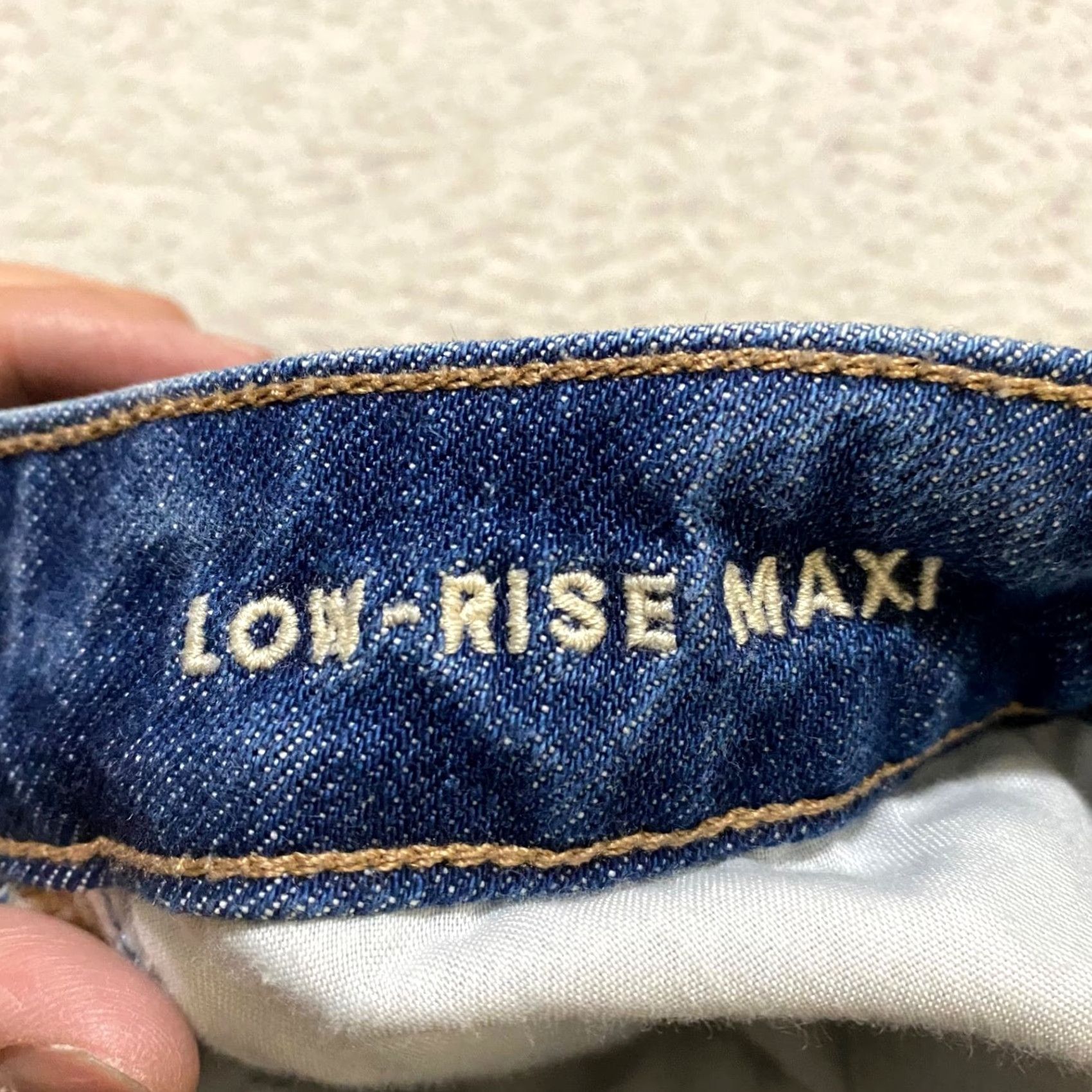 American Eagle Outfitters American Eagle Outfitters Skirt Blue Denim Cargo Pockets Low Rise Maxi Women 6 XS? Size 28" / US 6 / IT 42 - 4 Thumbnail
