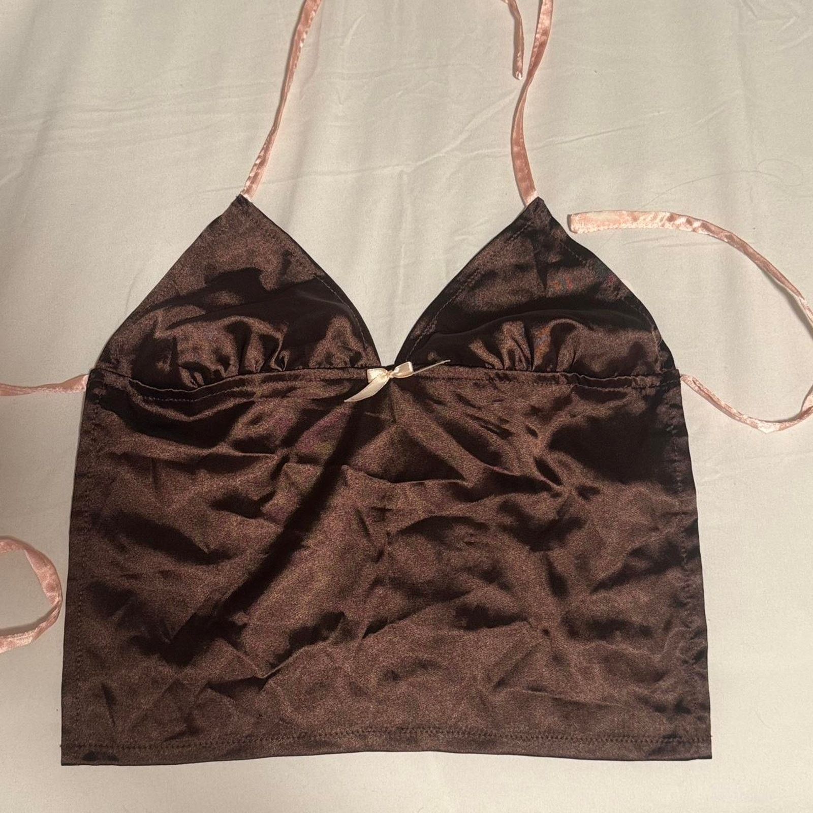 Other Enduring kairos brown and pink silk backless halter Size XS / US 0-2 / IT 36-38 - 2 Thumbnail