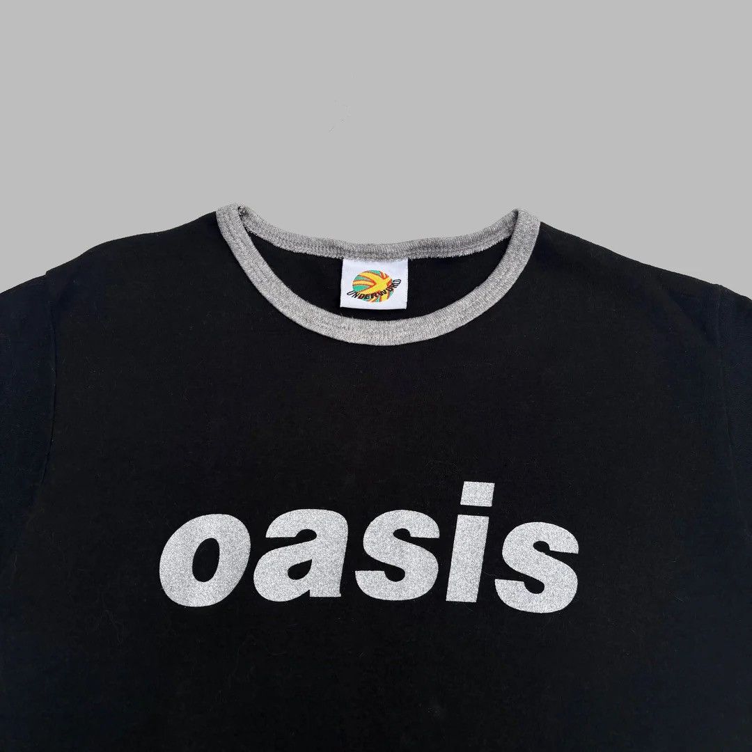 Band Tees Oasis 1996 96 90s Vintage Band Concert Tour Girl Top T-Shirt Size M / US 6-8 / IT 42-44 - 2 Thumbnail