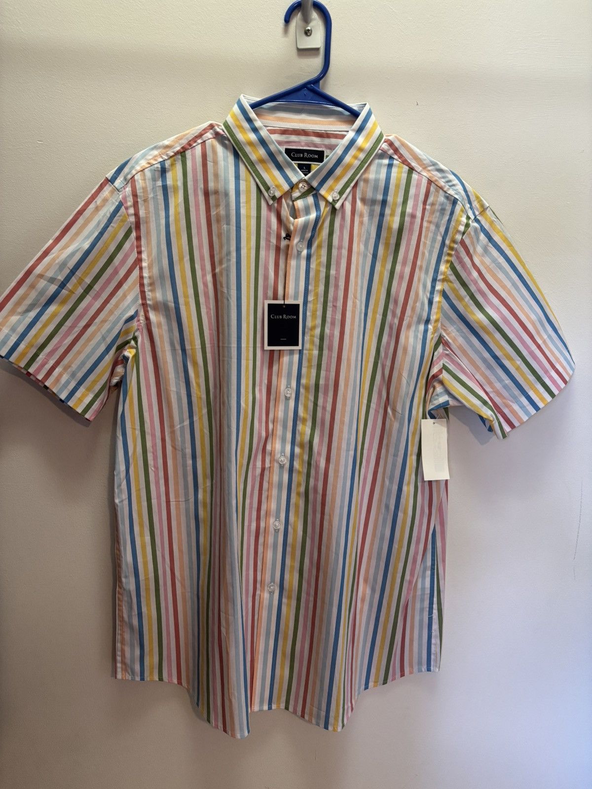 Club Room Macy’s Club Room Men’s Long Sleeve Stripped Shirt (L) Size US L / EU 52-54 / 3 - 1 Thumbnail