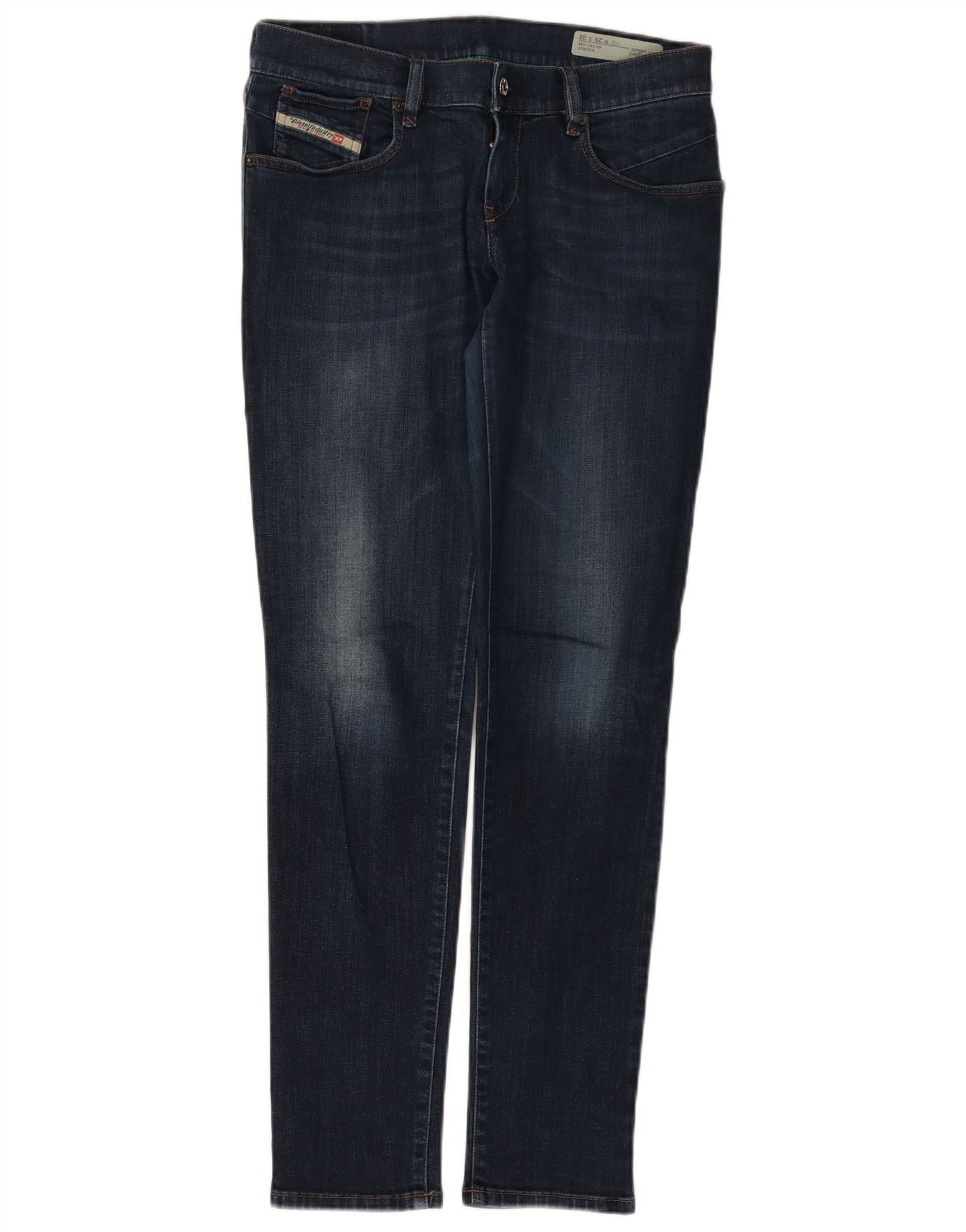 Diesel Womens Getlegg Low Waist Slim Fit Skinny Jeans W29 L32 Navy Size 29" - 1 Thumbnail