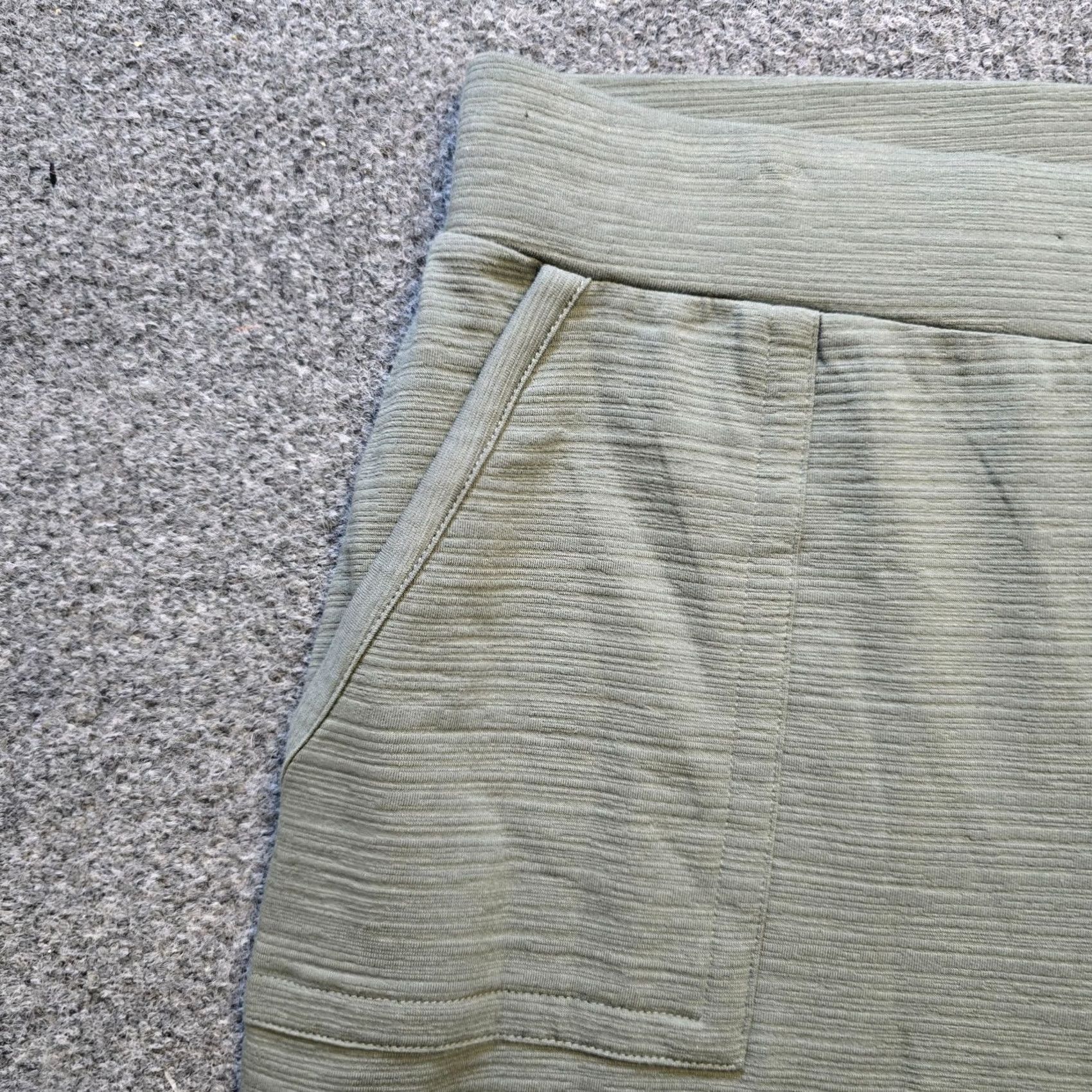 Talbots Talbots Pants Womens Large Green Relaxed Wide-Leg Cropped Casual Knit Cotton Spandex Front Flat City Preppy Mens Womens Boys Girls Size 36" / US 14 / IT 50 - 4 Thumbnail