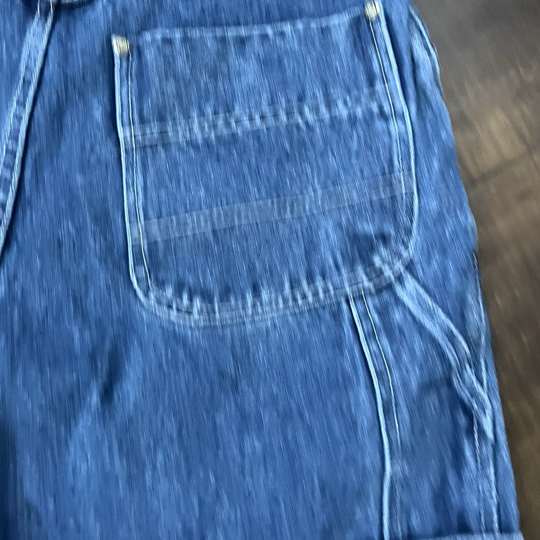 Karl Kani VINTAGE Karl Kani Jeans Baggy Wide Leg JNCO Style Denim Blue Womens 14 28W 26In Inseam Size 14 Size 28" / US 6 / IT 42 - 5 Thumbnail