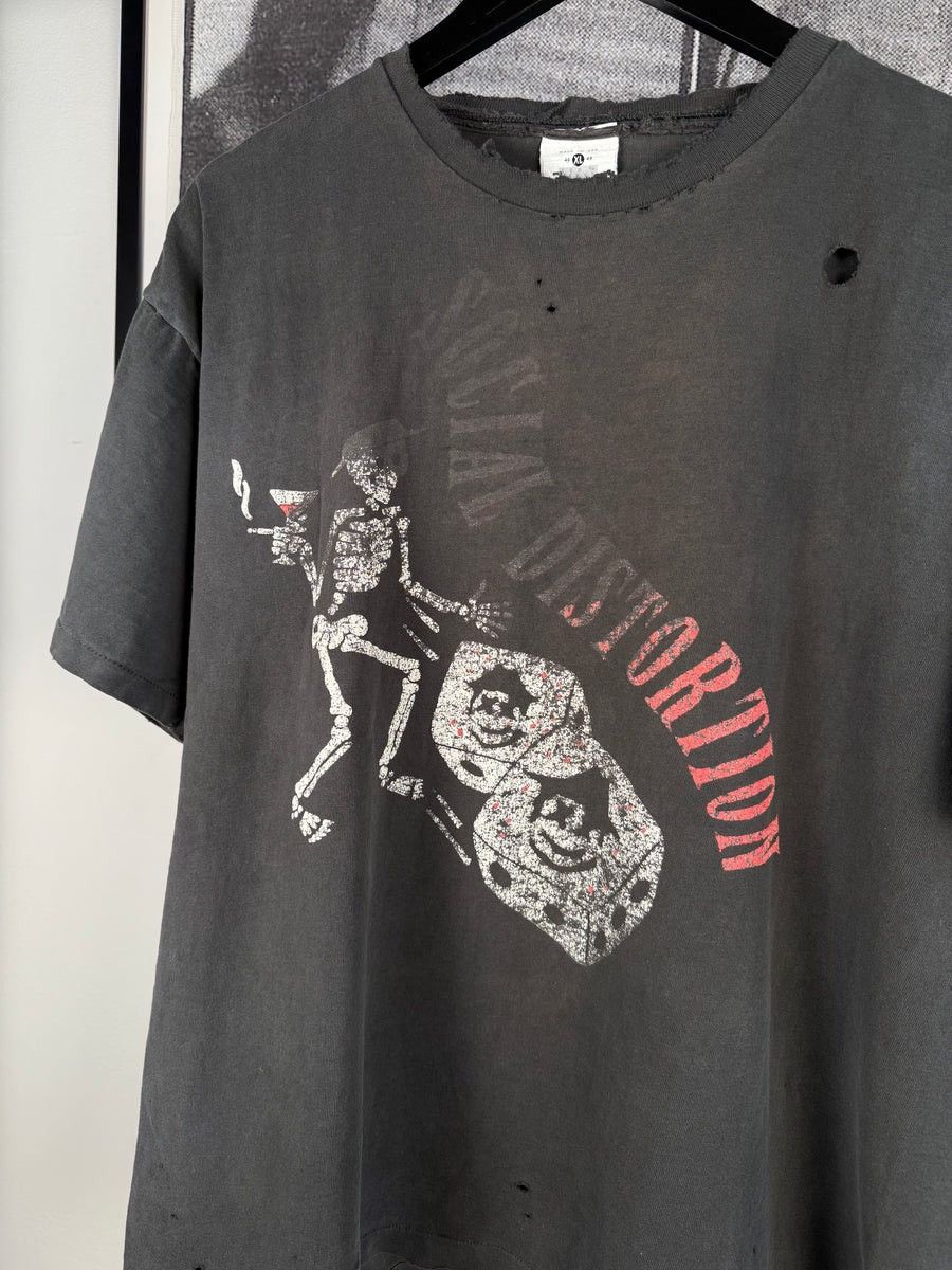 Vintage 🚭VINTAGE GRAIL🚭90s THRASHED SOCIAL DISTORTION TOUR TEE Size US XL / EU 56 / 4 - 3 Thumbnail