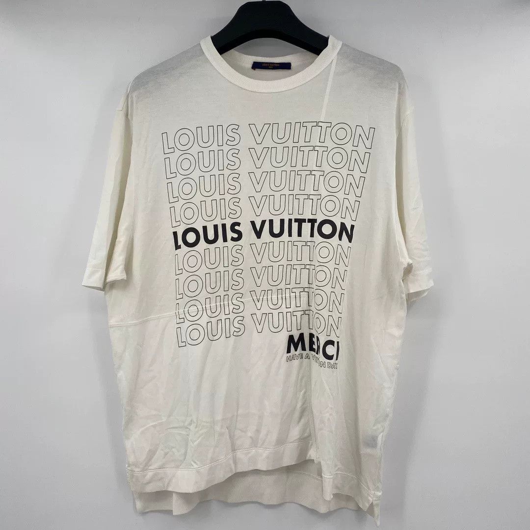 Louis Vuitton Louis Vuitton White T-Shirt M Men Size US M / EU 48-50 / 2 - 1 Thumbnail