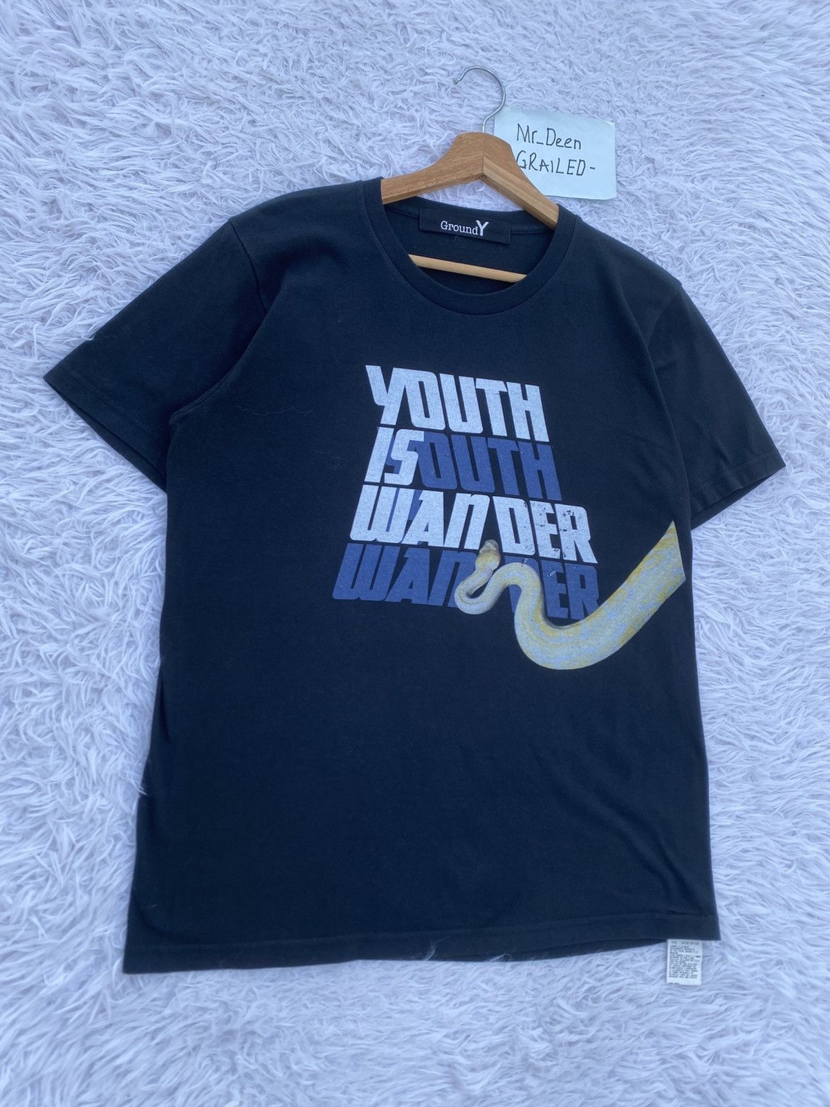 Yohji Yamamoto Rare Yohji Yamamoto Ground Y Snake Tshirt Size US M / EU 48-50 / 2 - 3 Thumbnail