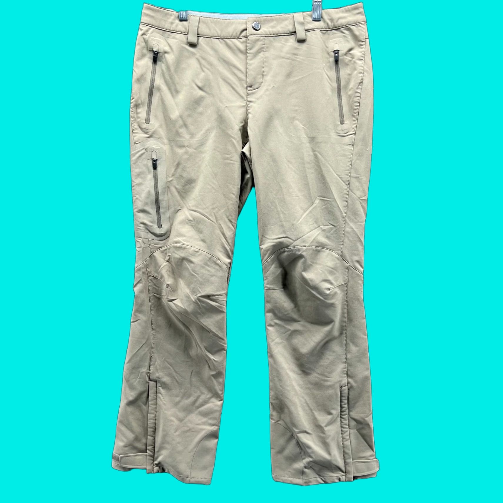 Vintage VINTAGE REI Endeavor Pants Women 10 Petite Khaki Hiking Zip Camping Lined Beige Straight Fall Summer Winter Jeans Trousers Size 32" / US 10 / IT 46 - 1 Thumbnail