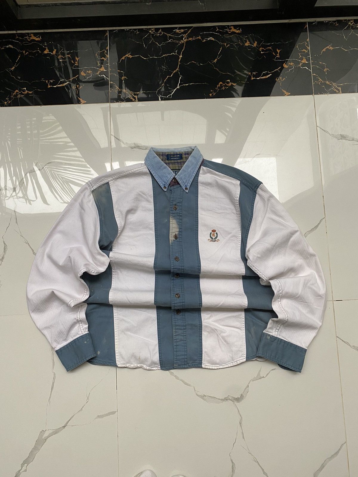 Chaps Ralph Lauren × Vintage 00S CHAPS RALPH LAUREN BIG LOGO Y2K OLD MONEY SHIRT Size US M / EU 48-50 / 2 - 1 Thumbnail