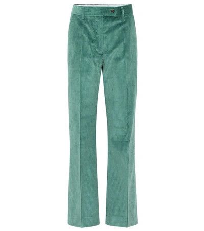 Acne Studios Acne Studios Flared corduroy trousers dusty green Pants Size 27" / US 4 / IT 40 - 1 Thumbnail