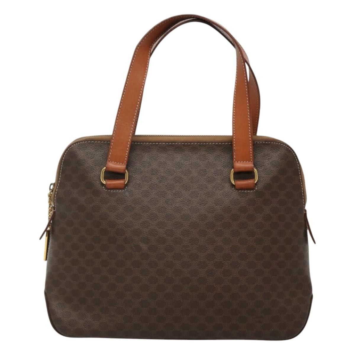 Celine Celine Vintage Macadam Handbag Canvas and Leather Size ONE SIZE - 1 Thumbnail