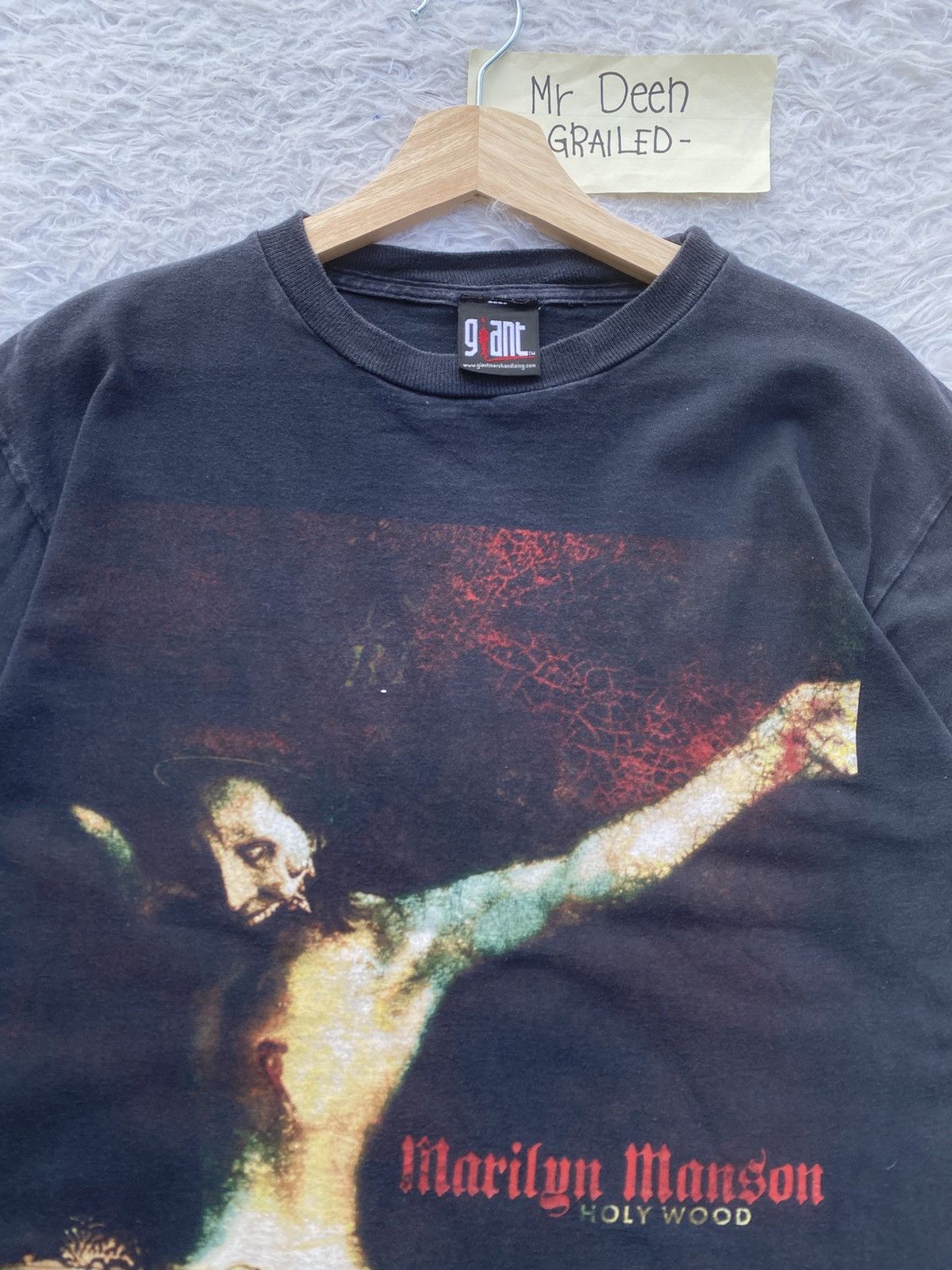 Band Tees Vtg Marylin Manson Guns, God and Government (Holy Wood Era) Size US M / EU 48-50 / 2 - 12 Thumbnail