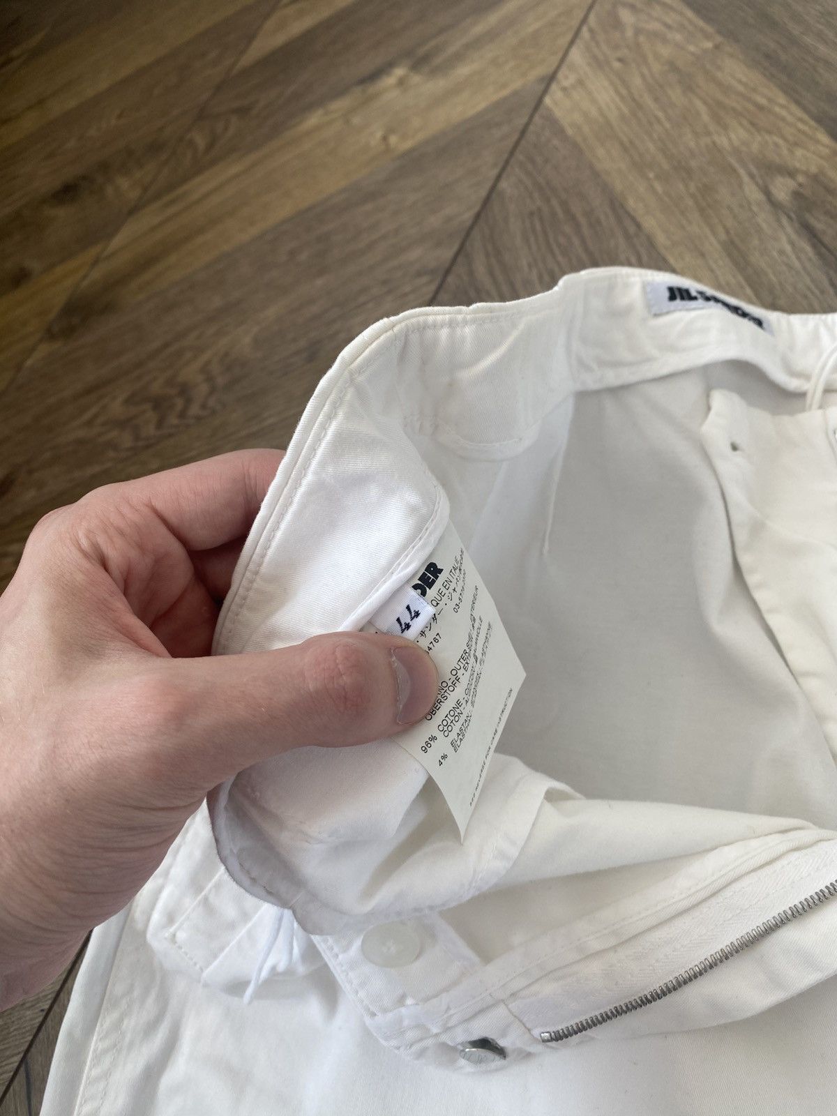 Jil Sander Vintage Jil Sander Women’s white pants Size 30" / US 8 / IT 44 - 9 Thumbnail