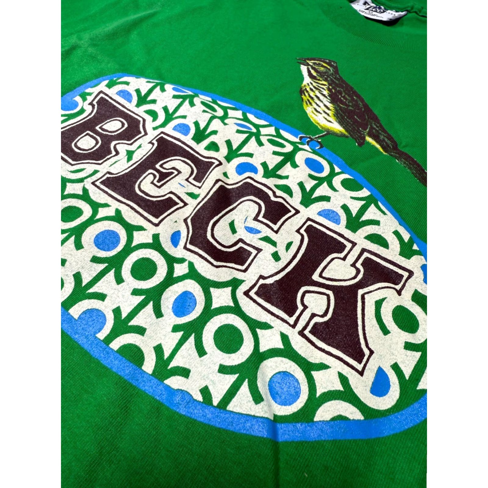 Vintage VINTAGE Beck 90s Concert Graphic T-Shirt XL Green Mens Size US XL / EU 56 / 4 - 3 Thumbnail