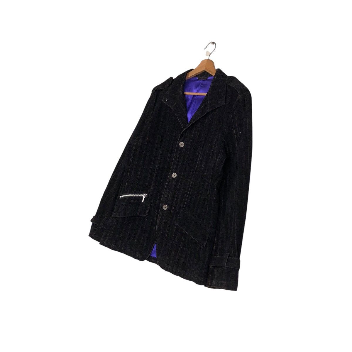 Japanese Brand × Vintage 📌Hickory Chore Jacket Pazzo Denim Issey Miyake Size US L / EU 52-54 / 3 - 3 Thumbnail