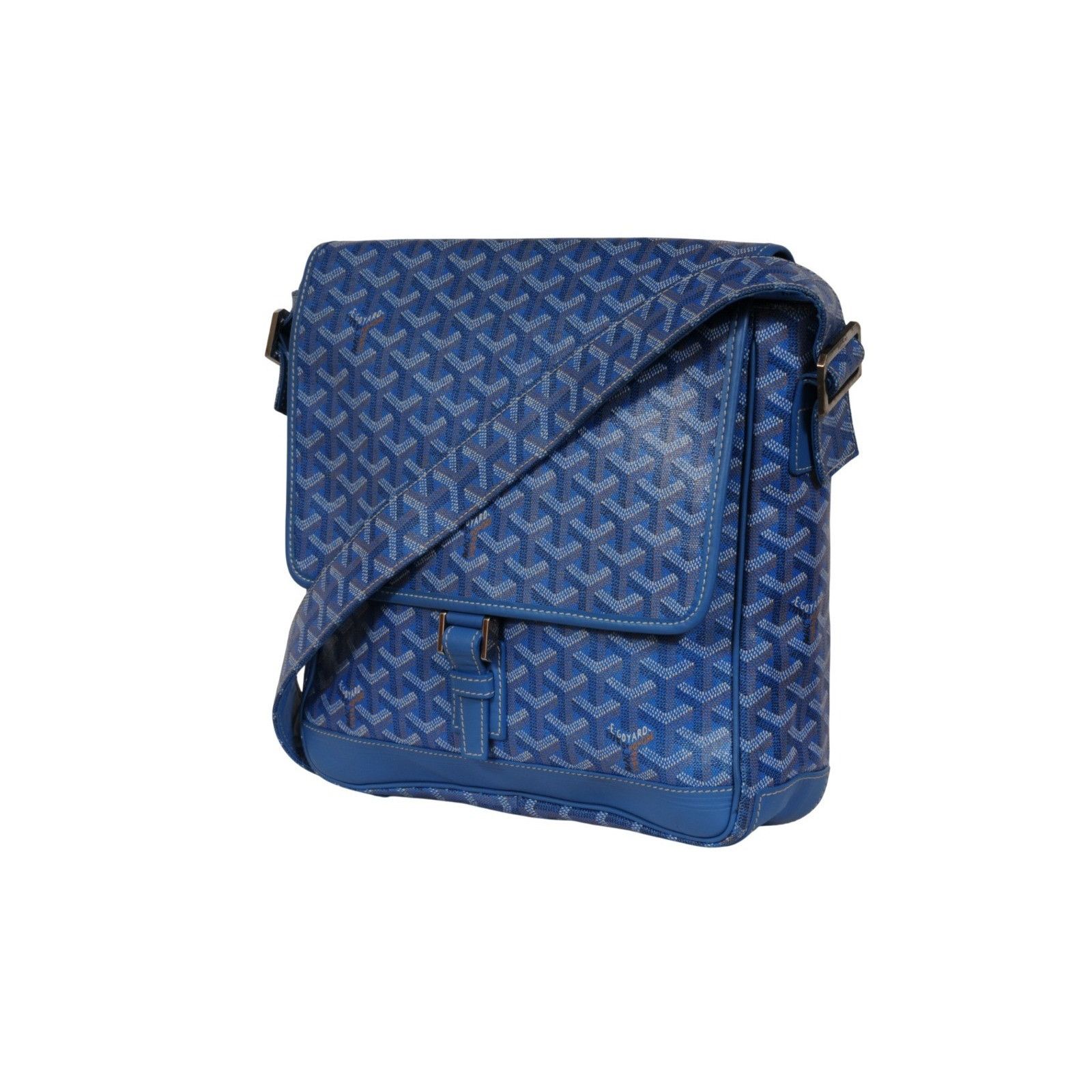 Goyard Grand Bleu MM Messenger Travel Bag Blue - 02639 Size ONE SIZE - 21 Thumbnail