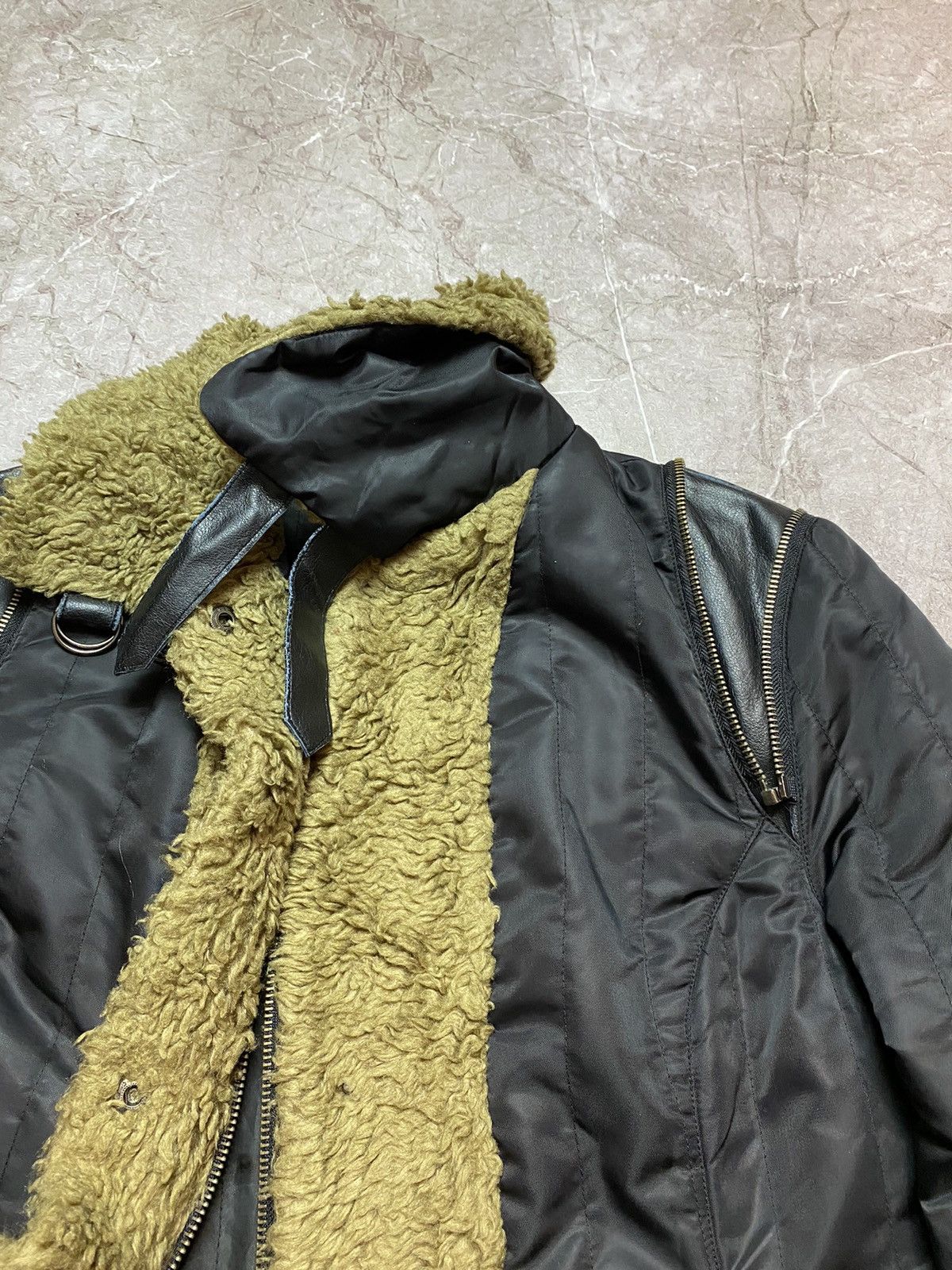Vintage Vintage Avant-garde alternative faux-fur bomber jacket Size L / US 10 / IT 46 - 11 Thumbnail