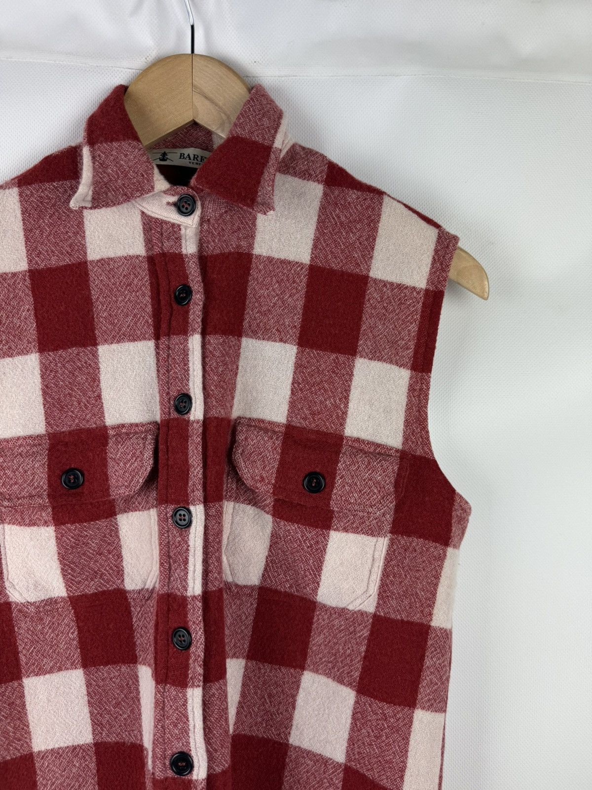 Barena Venezia Barena Venezia Sleeveless Plaid Wool Button Up Shirt Vest Size S / US 4 / IT 40 - 5 Thumbnail