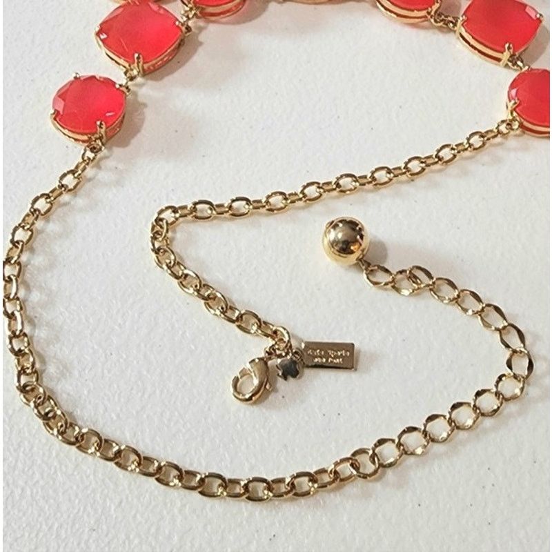 Kate Spade Kate Spade Vegas Jewels Facet Cluster Pink Bib Necklace Size ONE SIZE - 6 Thumbnail
